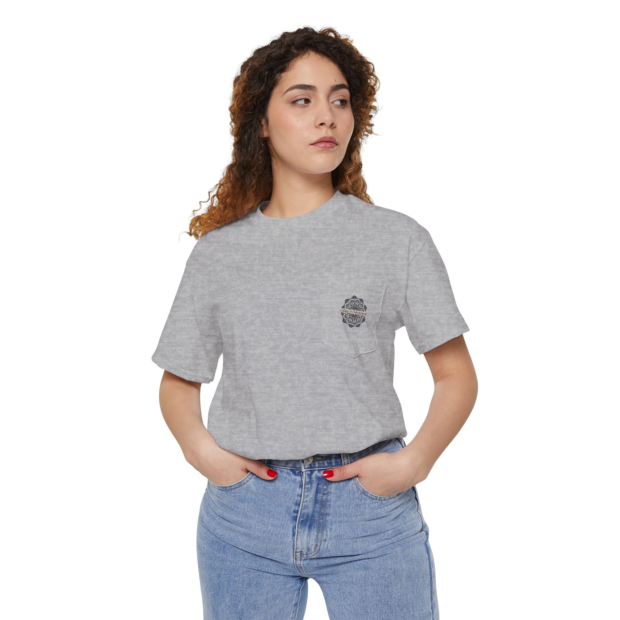 I Slay Savasana Pocket Tee