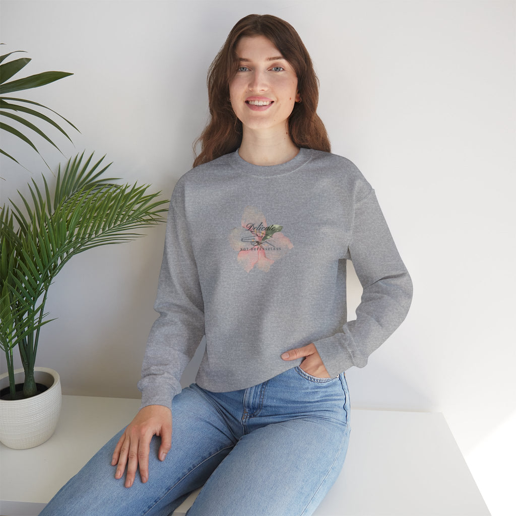 Delicate not Defenseless Crewneck Sweatshirt
