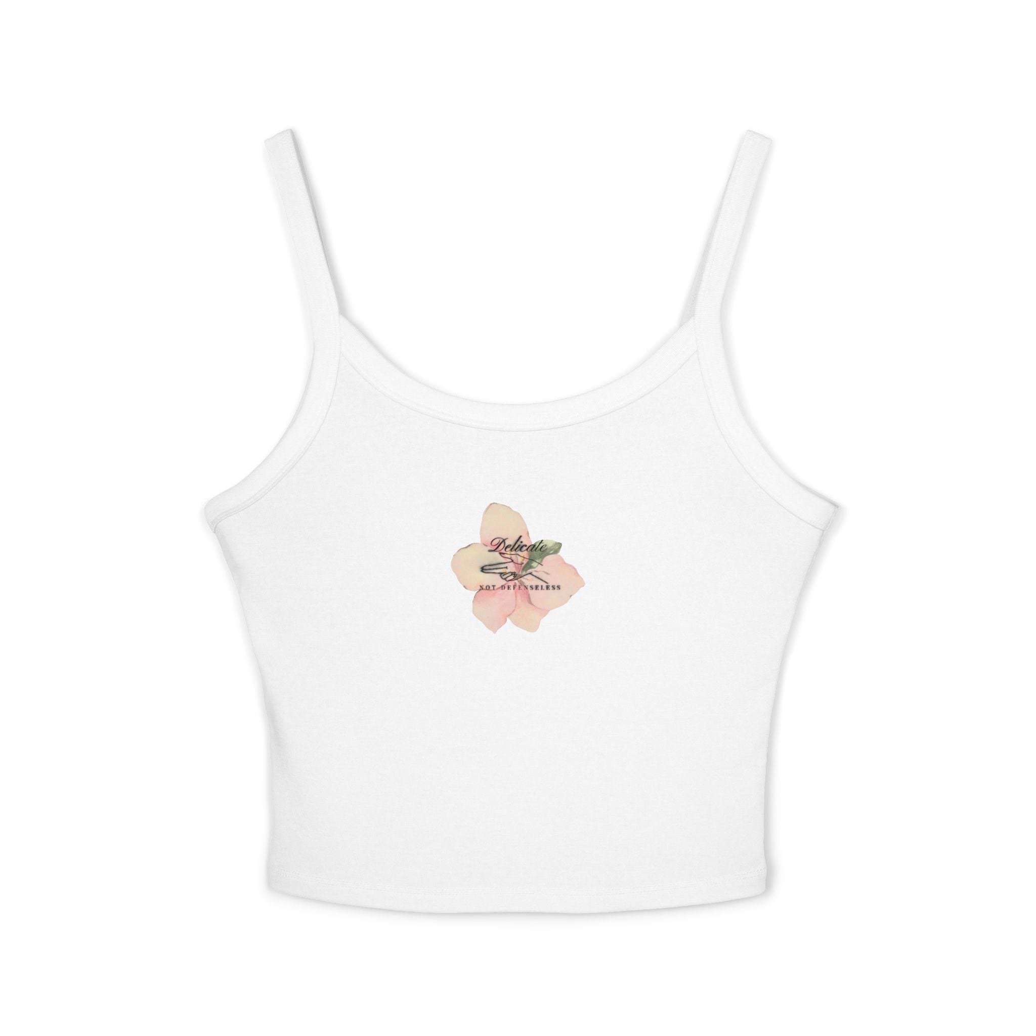 Delicate not Defenseless Women's Spaghetti Strap Tank Top