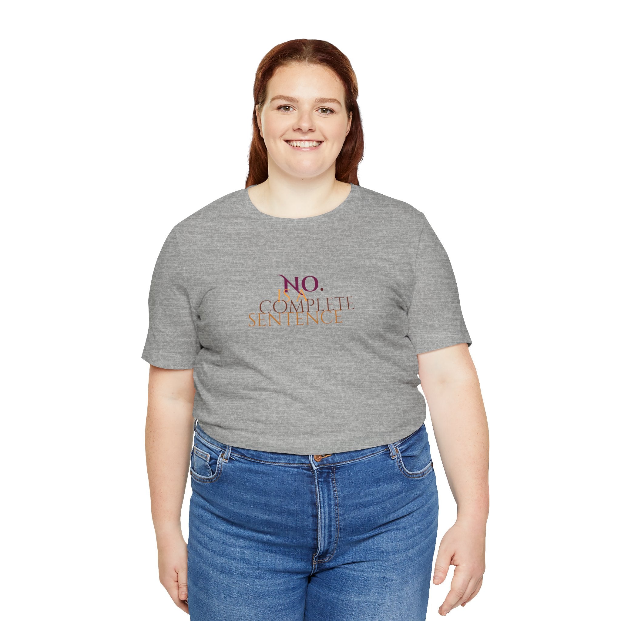 "No. Complete Sentence." Jersey T-Shirt
