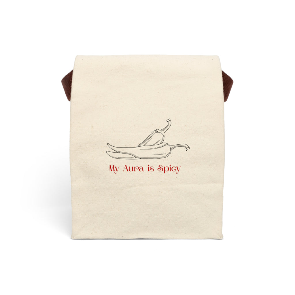 My Aura is Spicy Canvas Lunch Bag