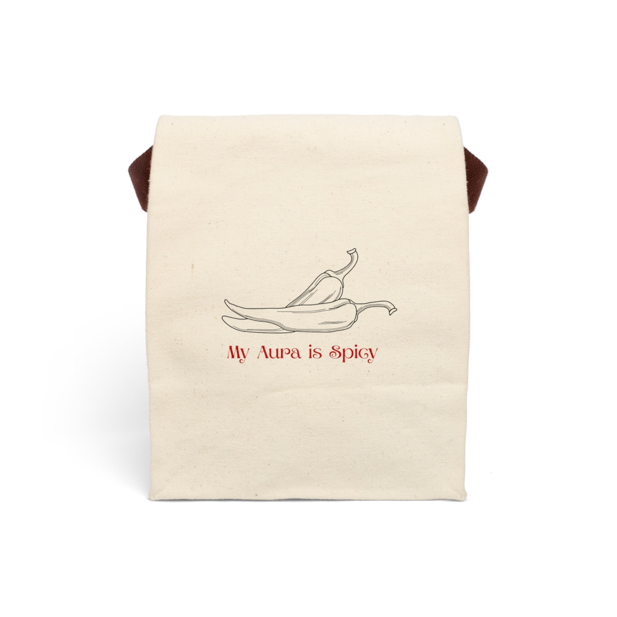 My Aura is Spicy Canvas Lunch Bag