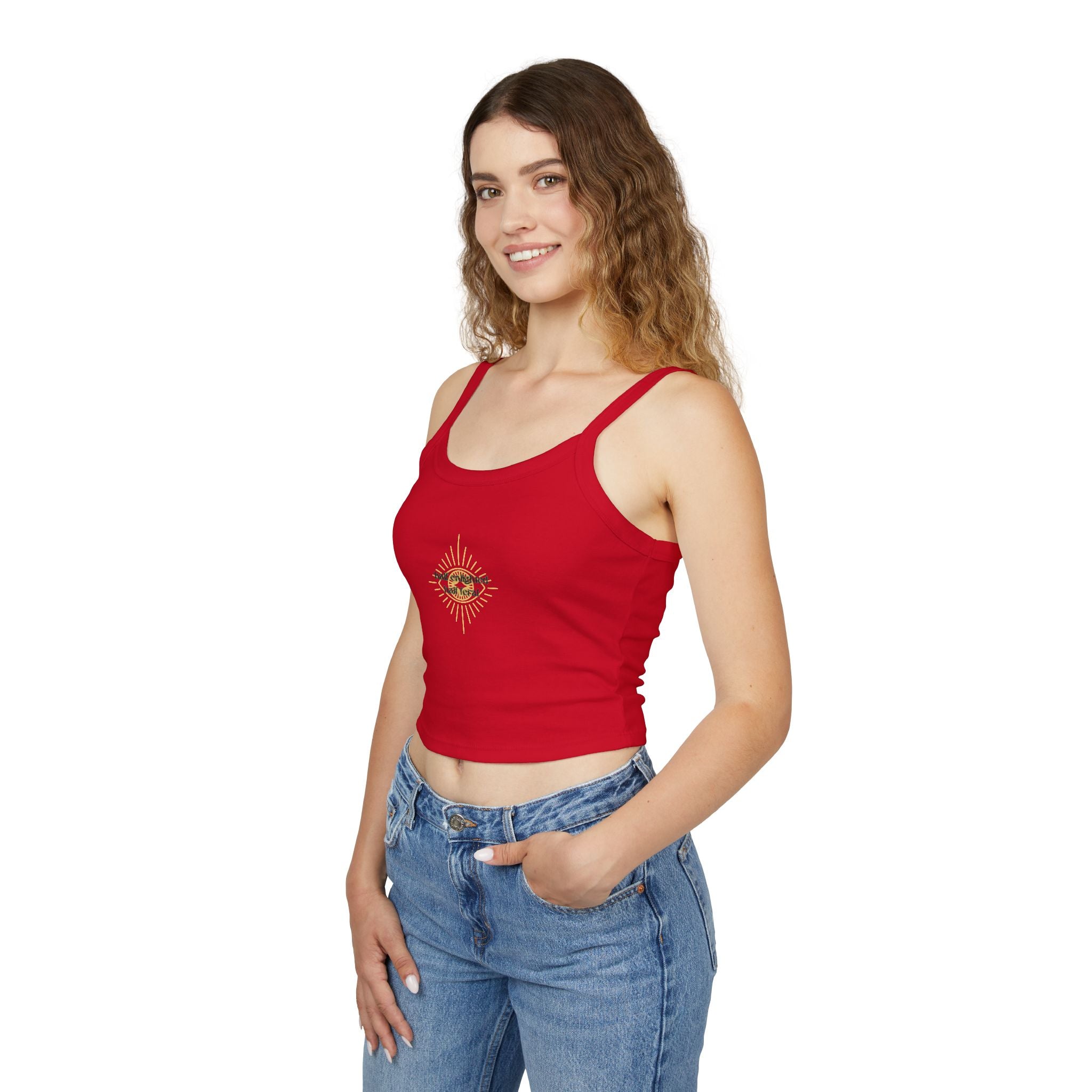 Half Enlightened Spaghetti Tank Top