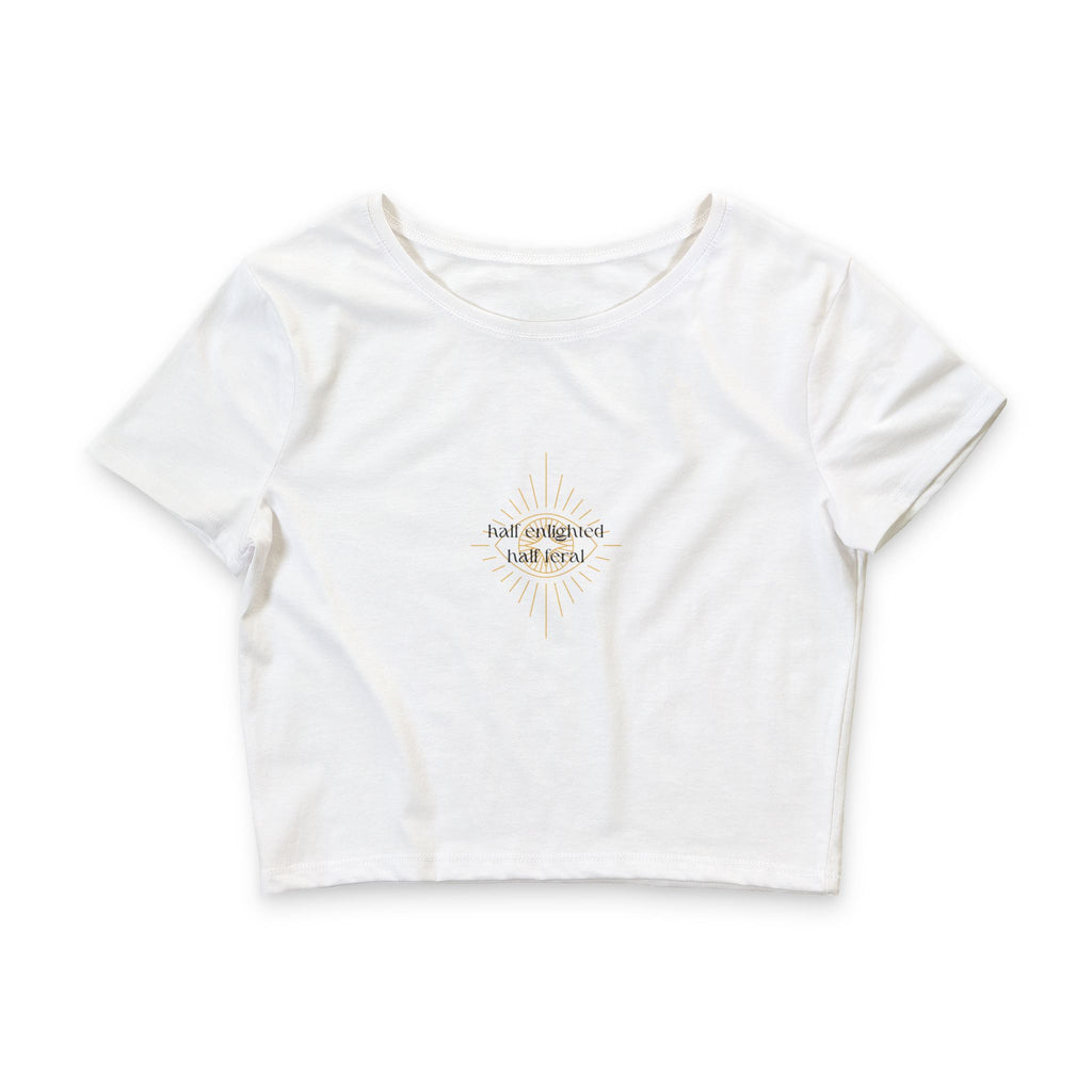Half Enlightened Crop Tee