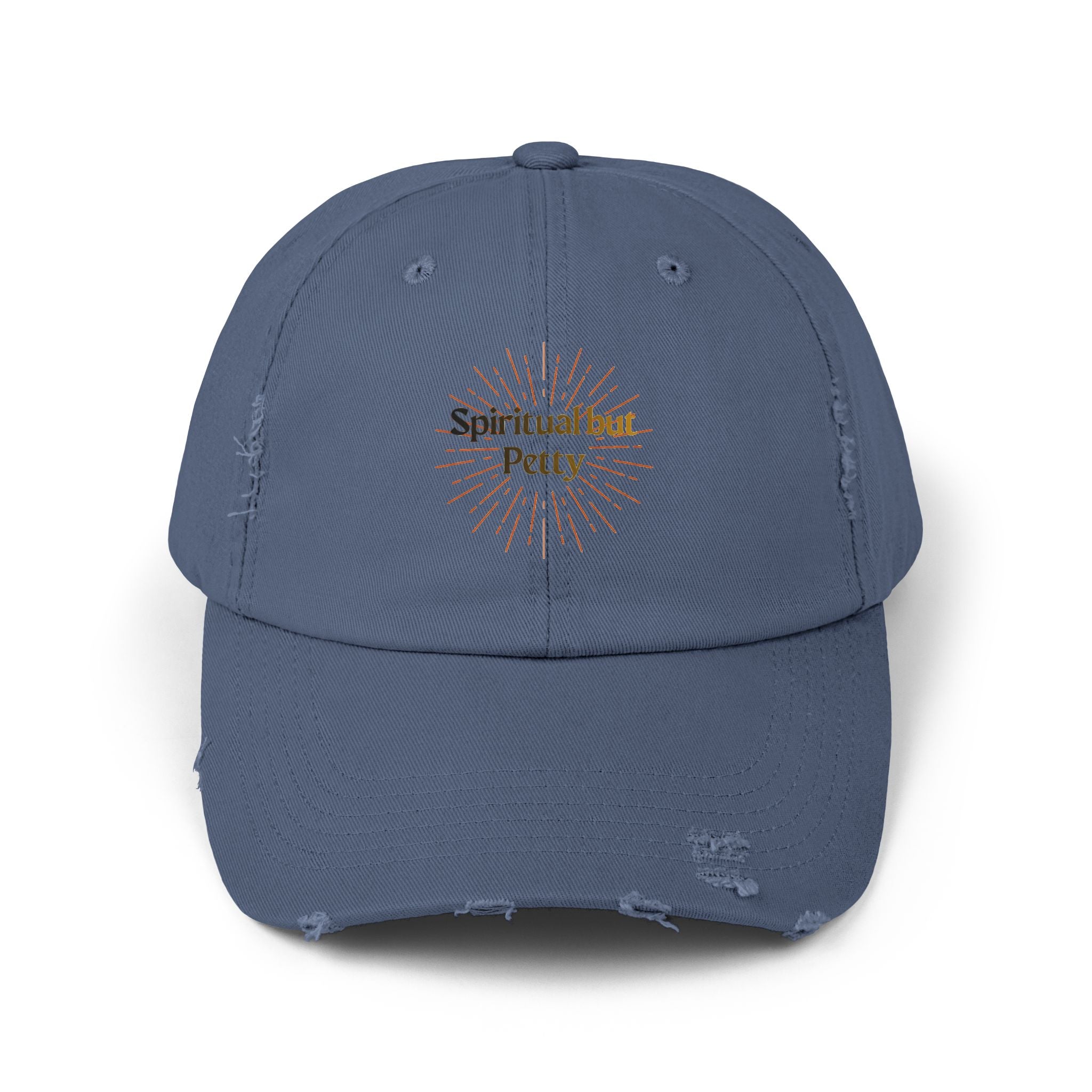 Spiritual but Petty Distressed Cap