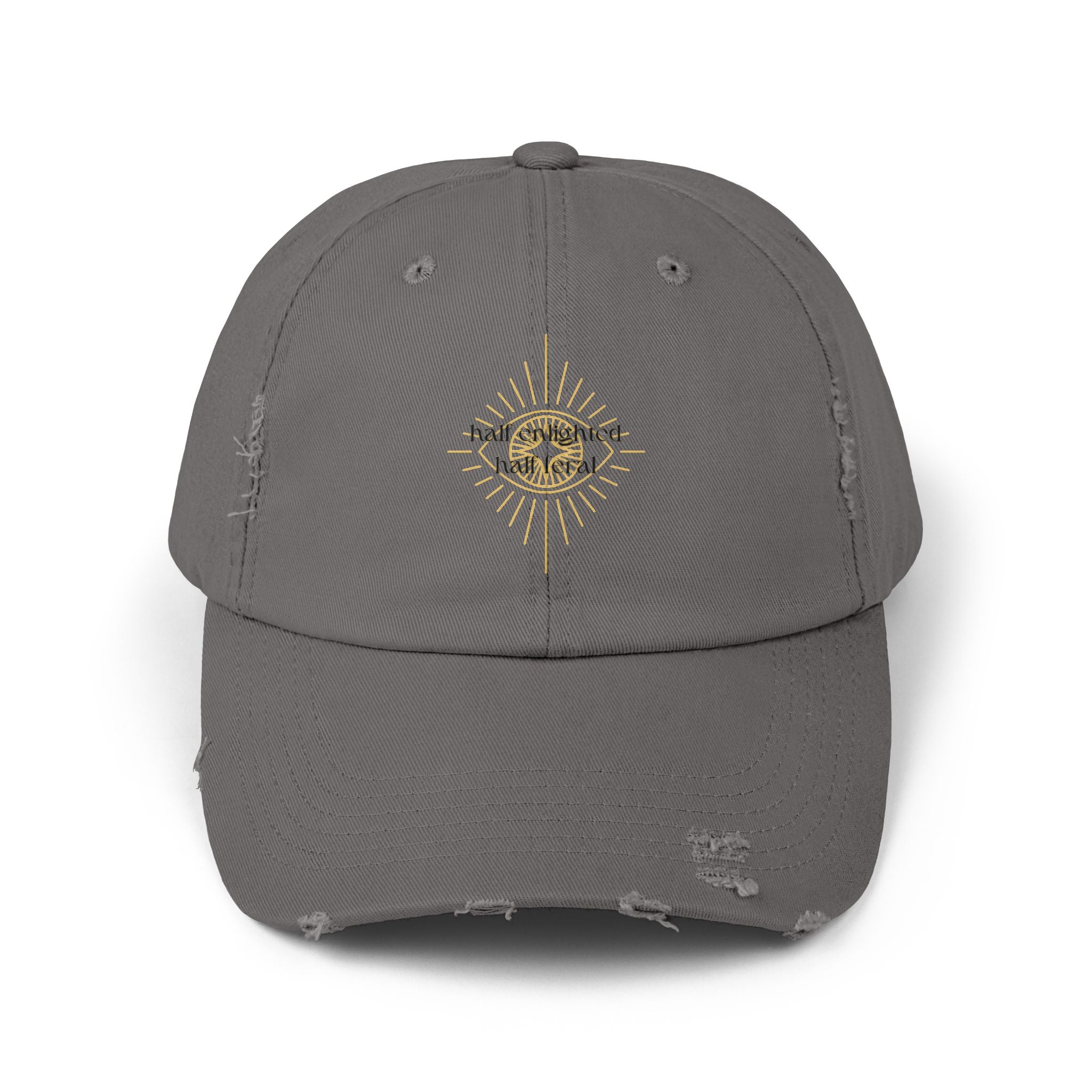 Half Enlightened Distressed Baseball Cap