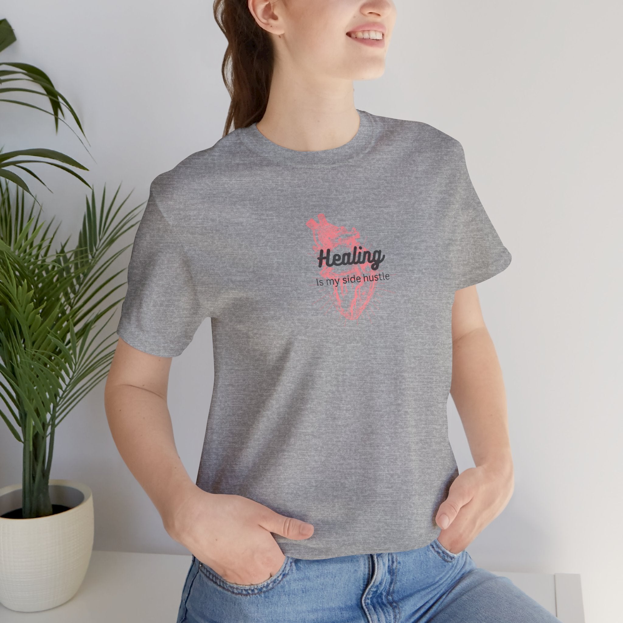 Healing is My Side Hustle Jersey Tee