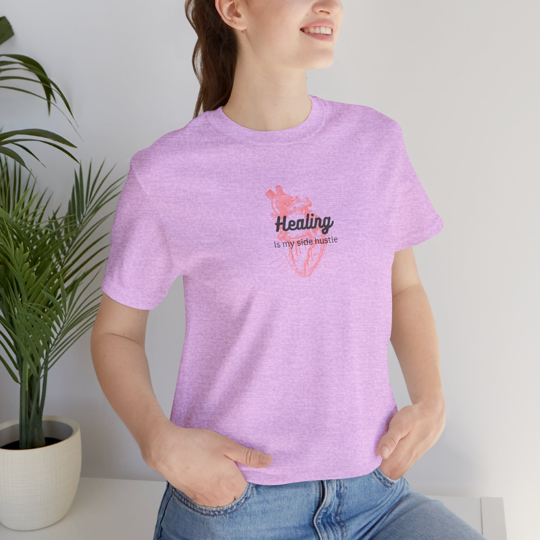 Healing is My Side Hustle Jersey Tee