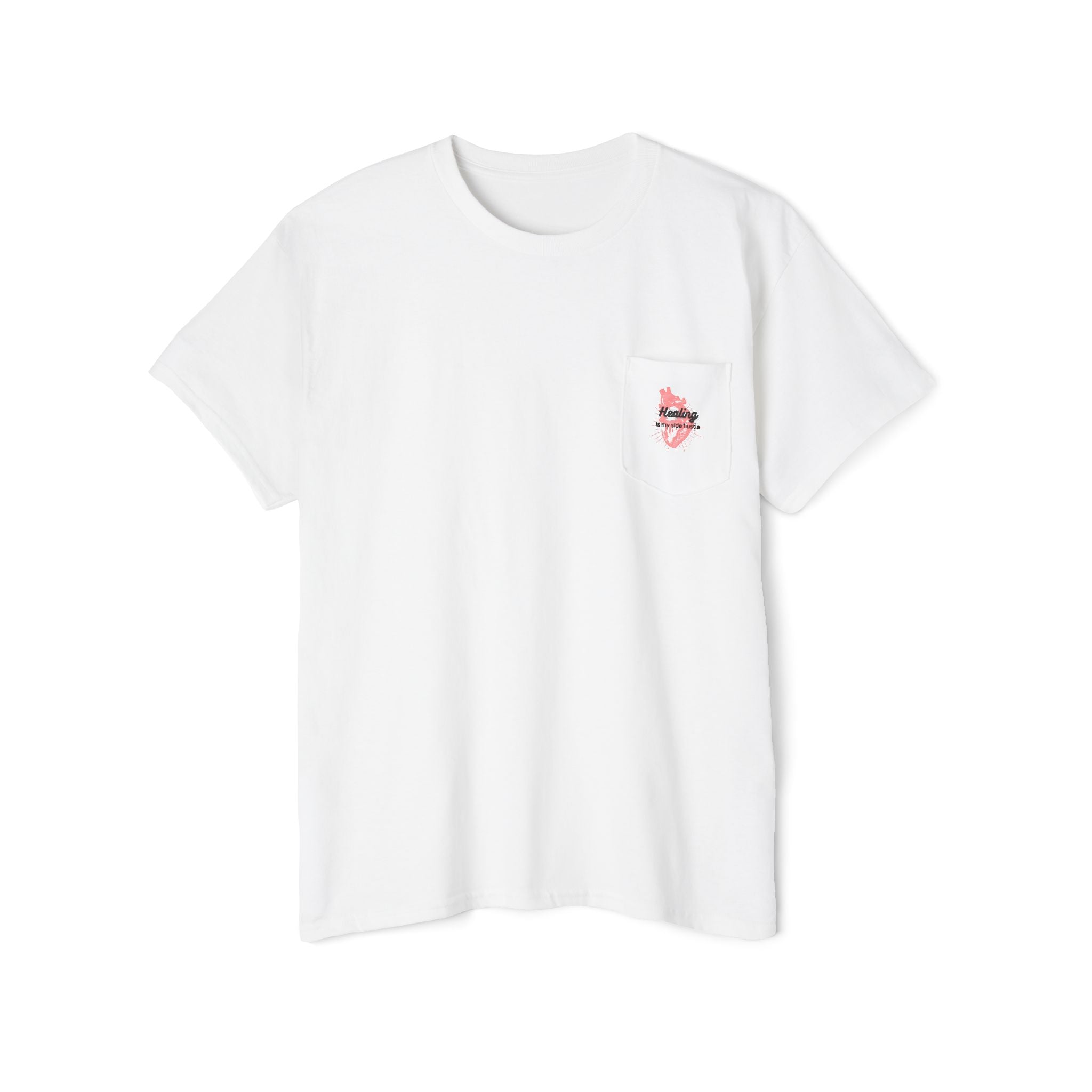 Healing is My Side Hustle Pocket Tee