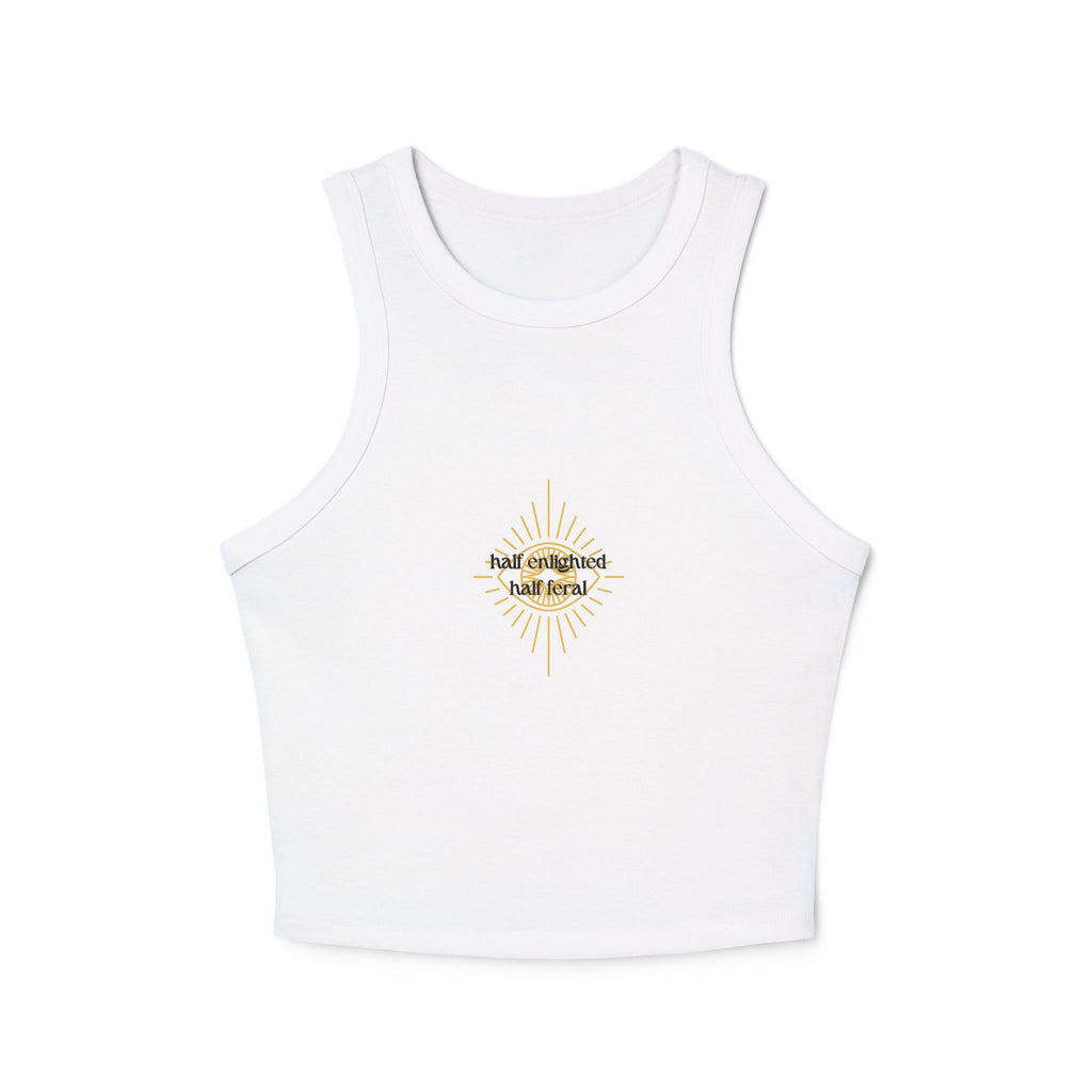 Half Enlightened Racer Tank