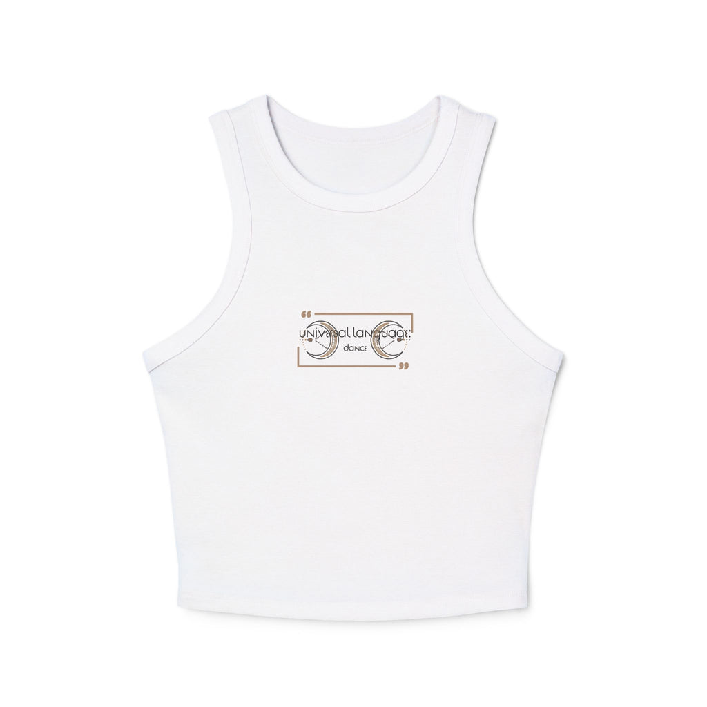 Universal Language: Dance Ribbed Racer Tank