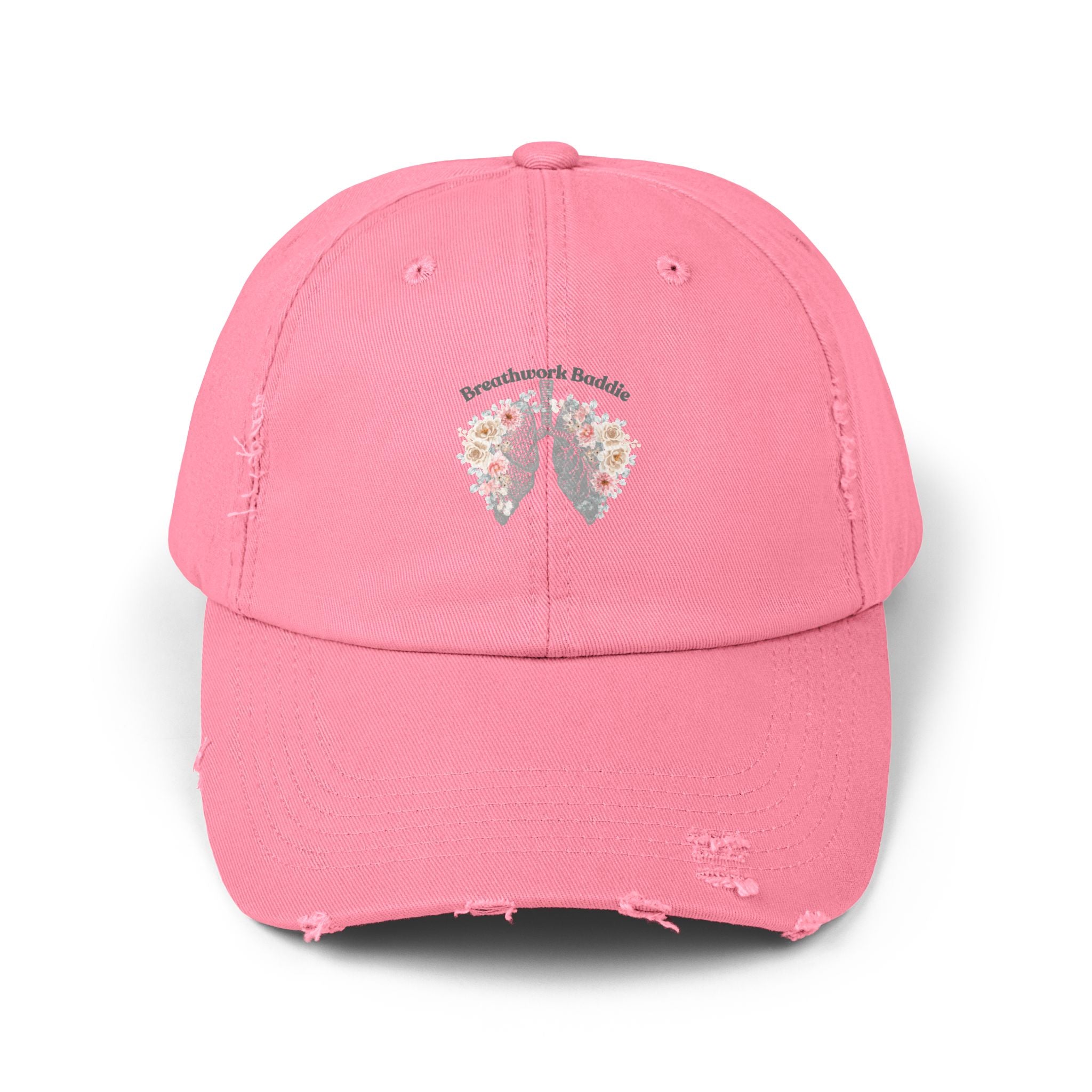 Breathwork Baddie Distressed Cap