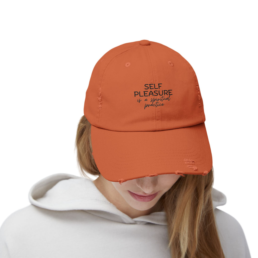 Self Care Distressed Baseball Cap
