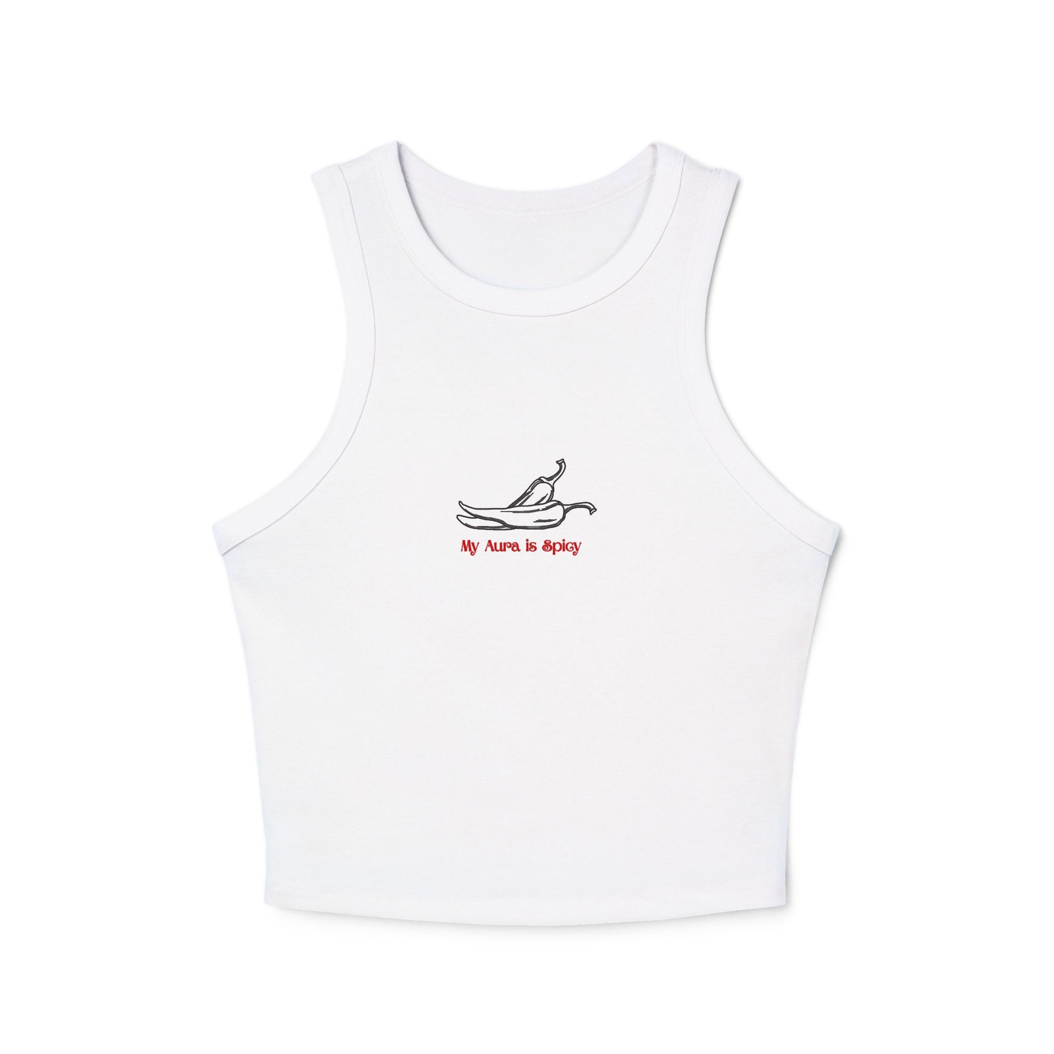 My Aura is Spicy Women's Racer Tank Top