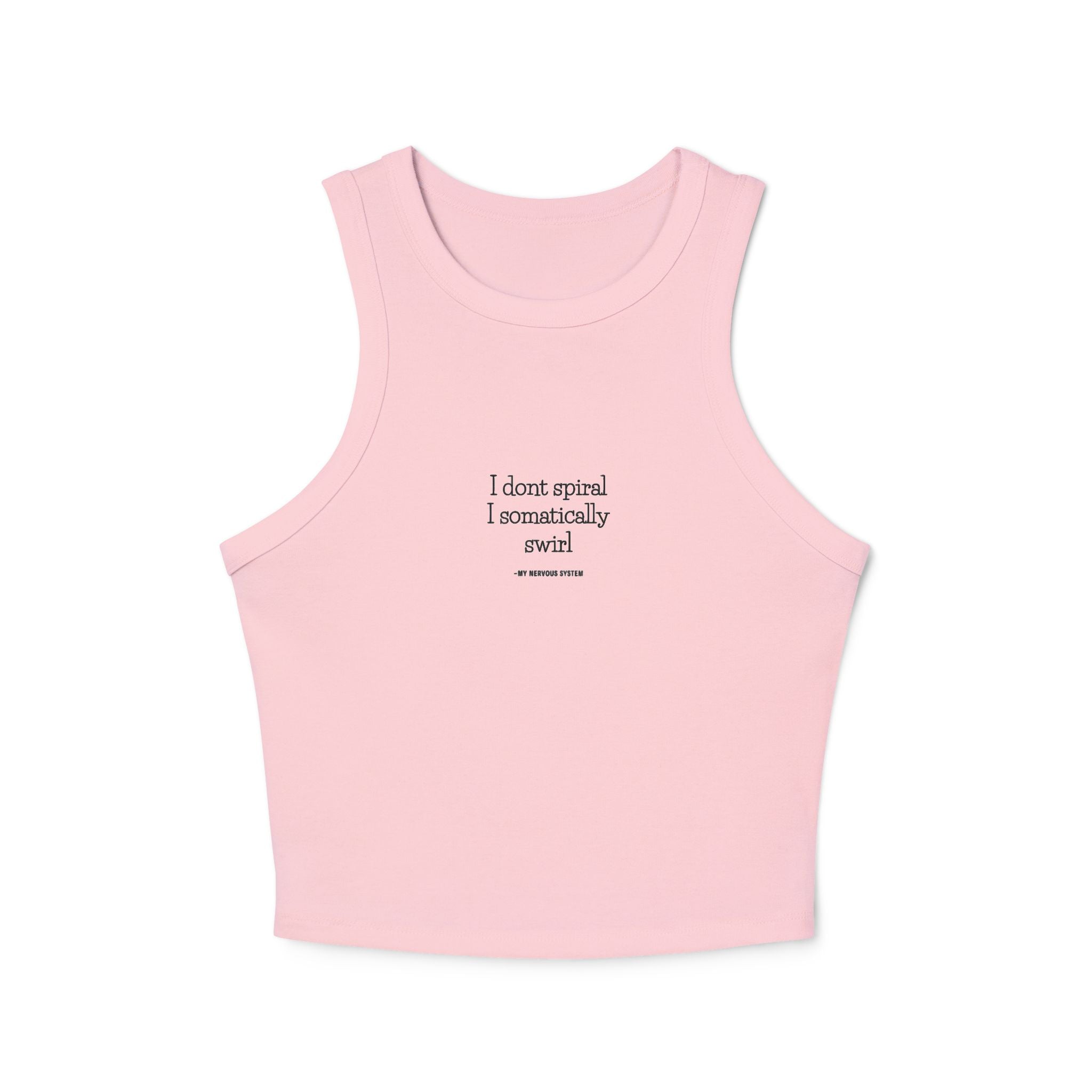 Somatically Swirl Ribbed Racer Tank