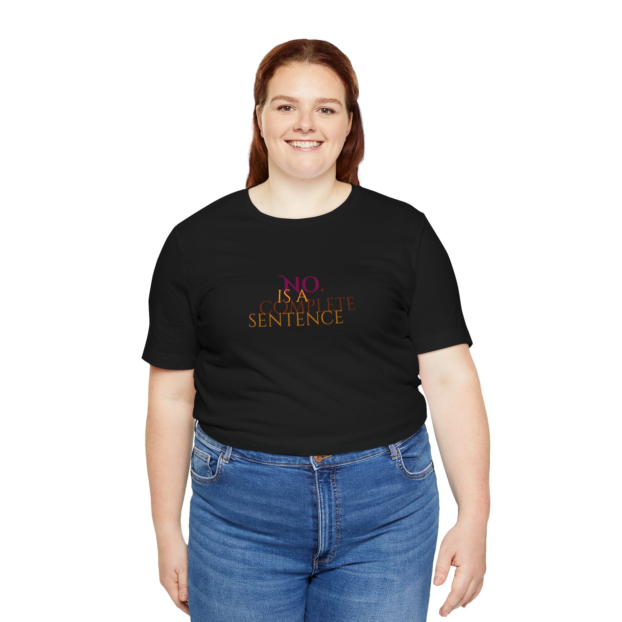 "No. Complete Sentence." Jersey T-Shirt