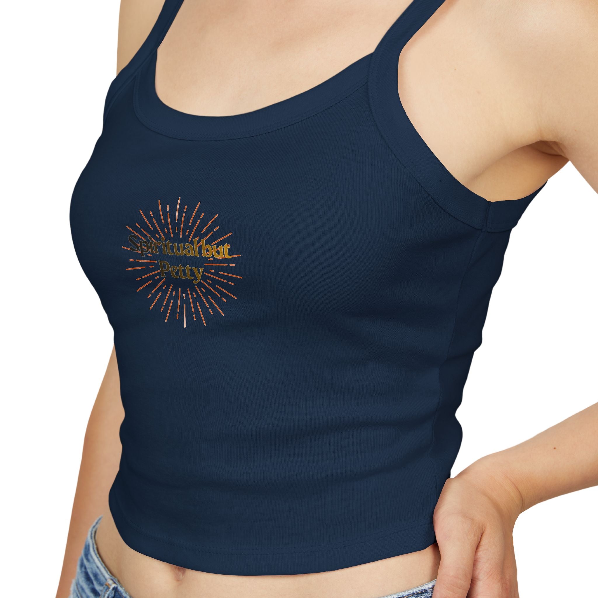 Spiritual but Petty Women's Spaghetti Strap Tank Top