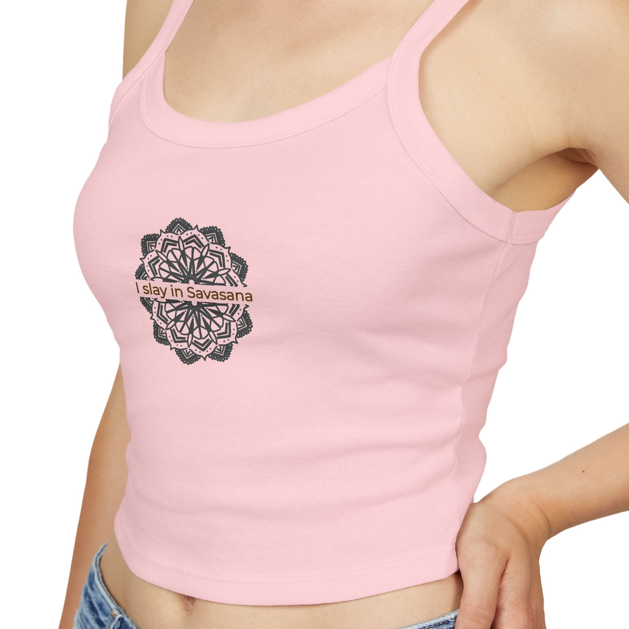 I Slay in Savasana Crop Tank