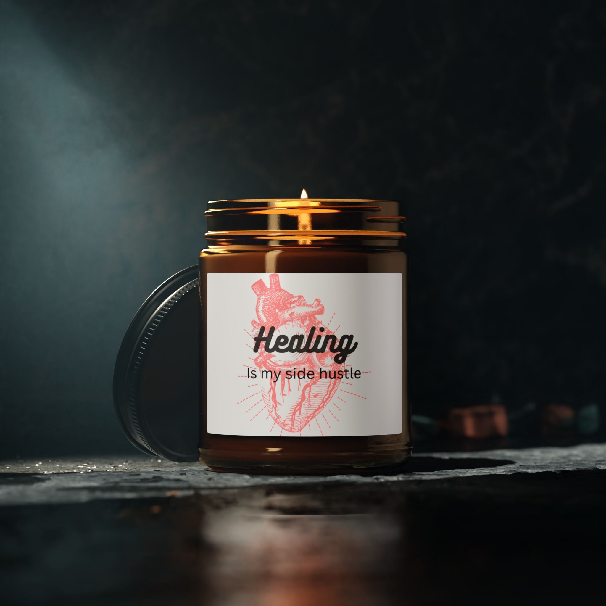 "Healing is my side hustle" Soy Candle