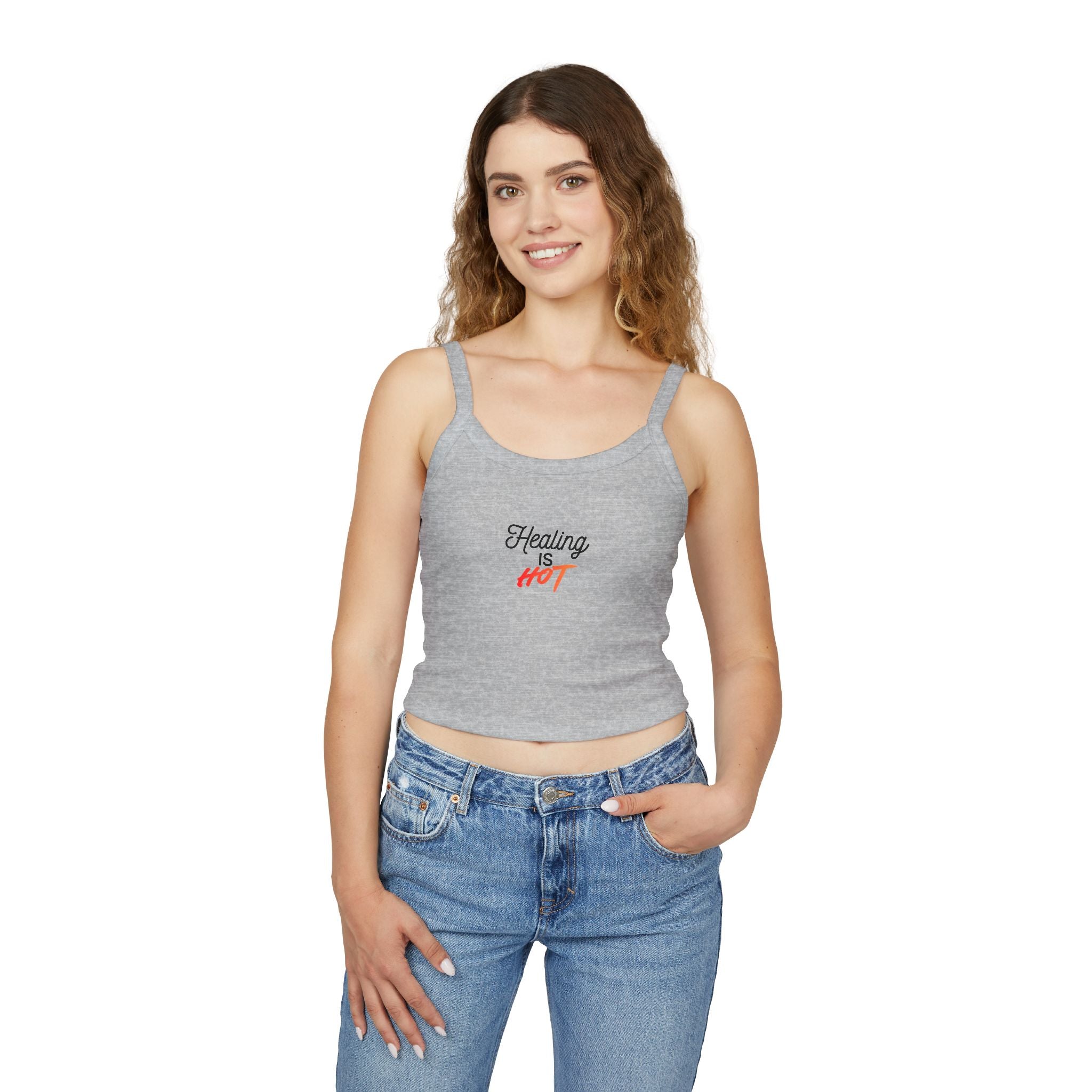 "Healing Is Hot" Cropped Women's Tank Top