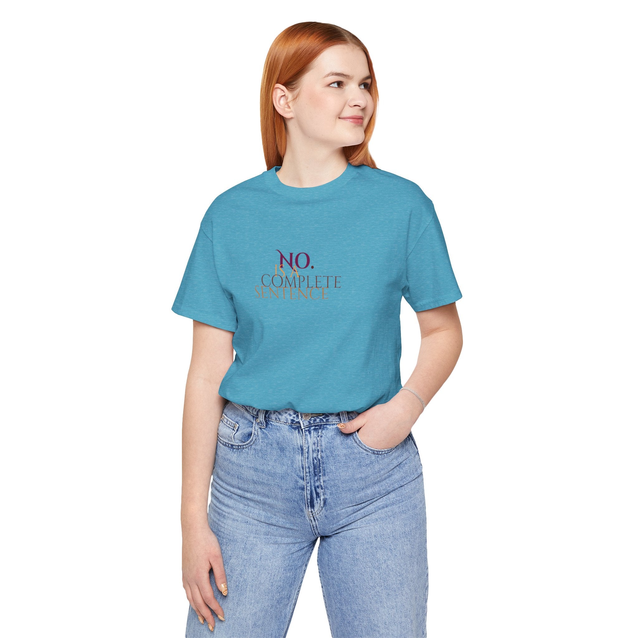 "No. Complete Sentence." Jersey T-Shirt