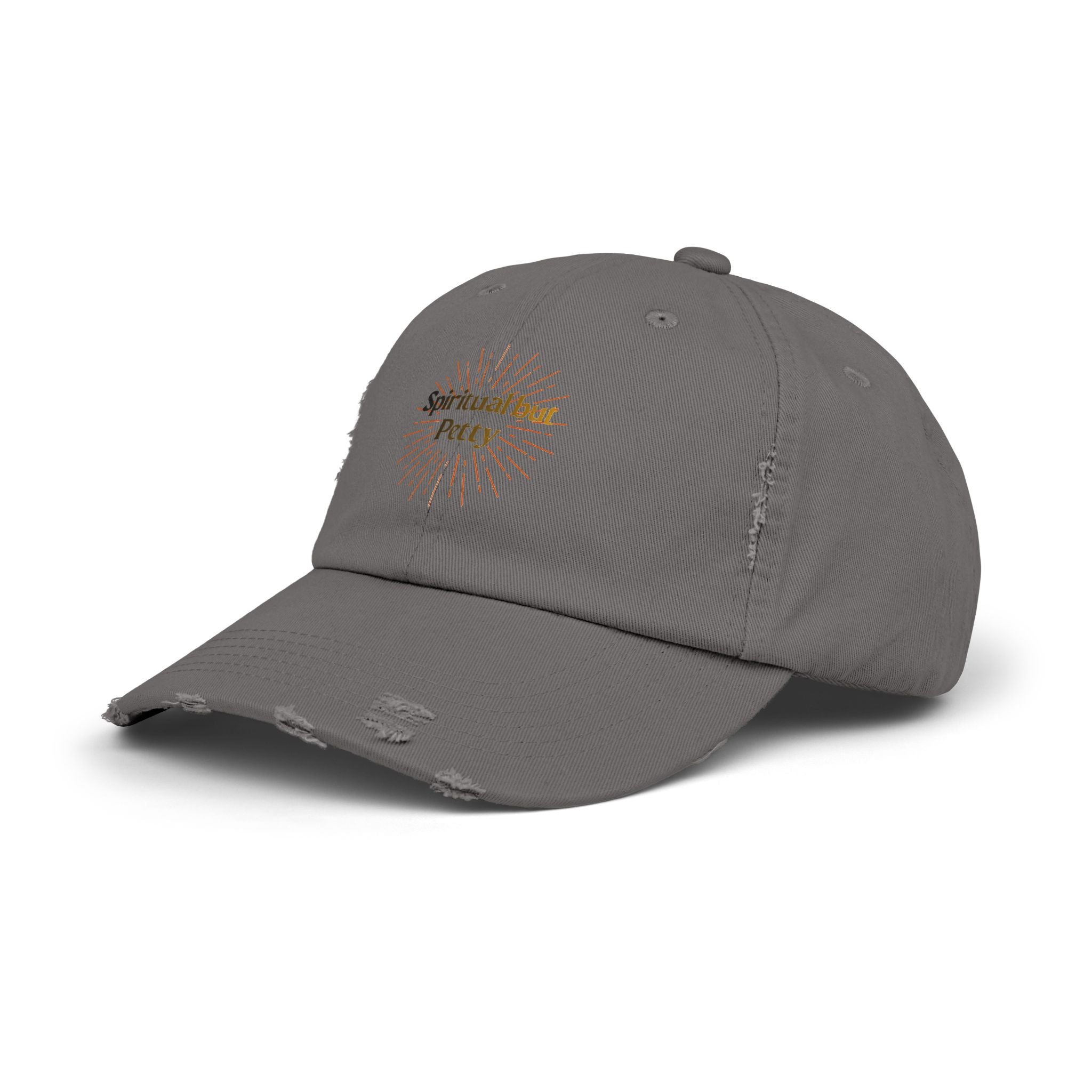 Spiritual but Petty Distressed Cap
