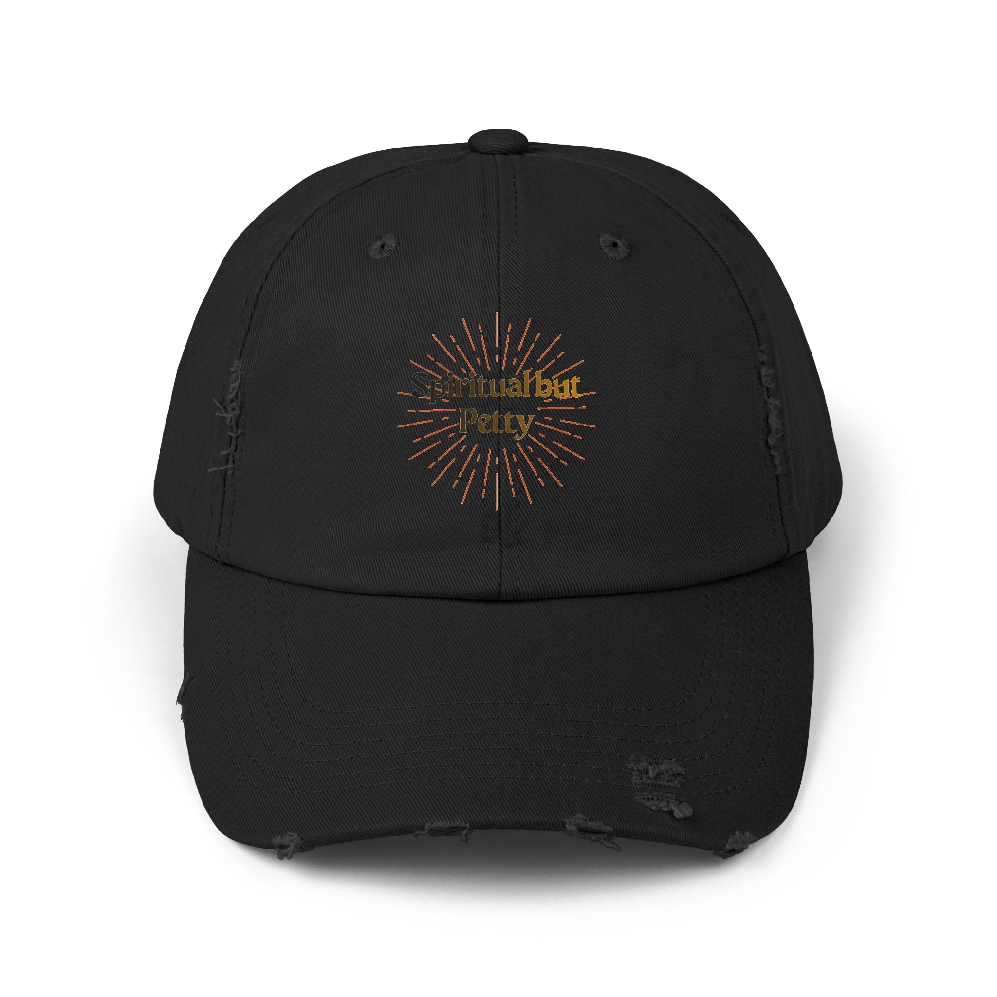 Spiritual but Petty Distressed Cap