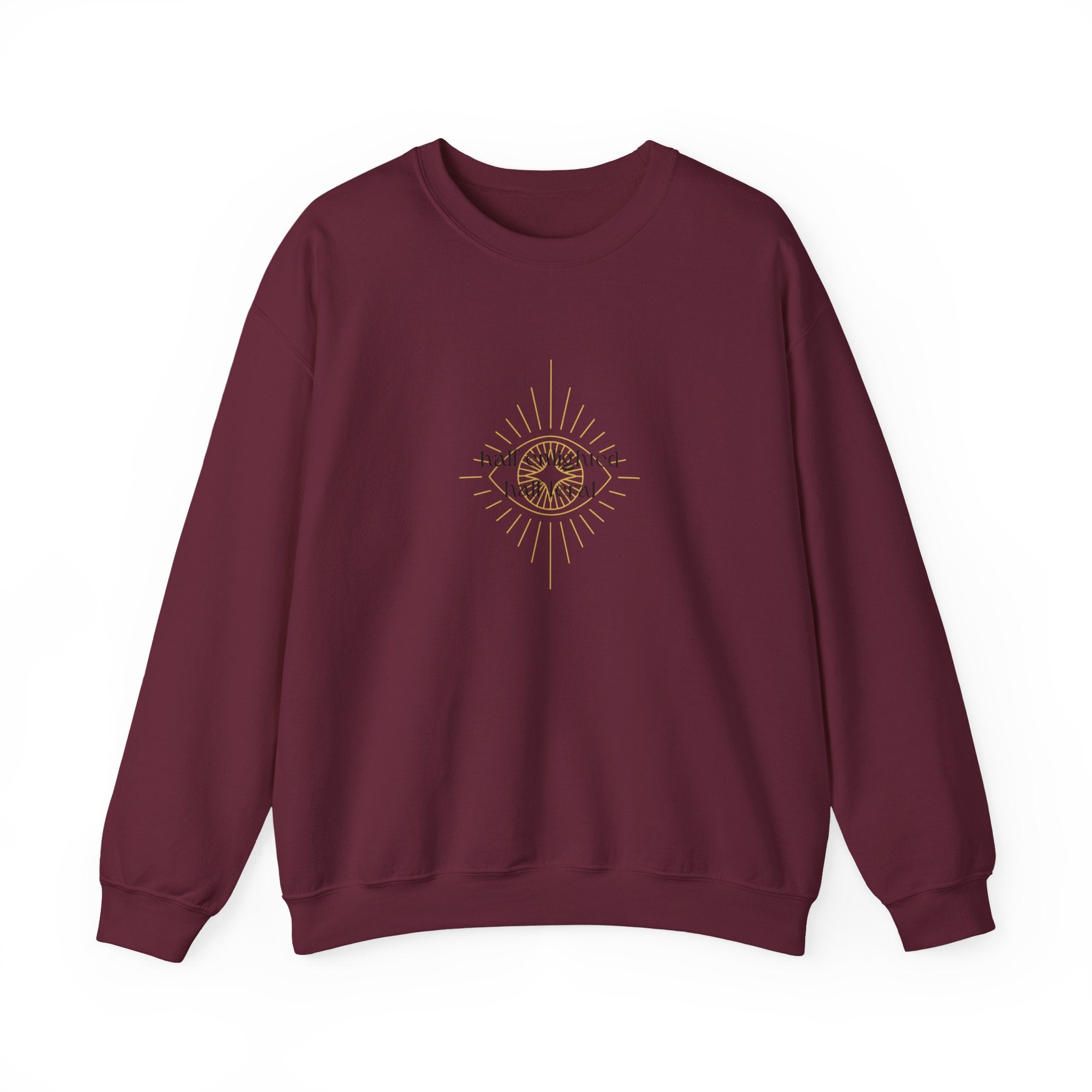 "Half Enlightened, Half Feral" Crewneck Sweatshirt