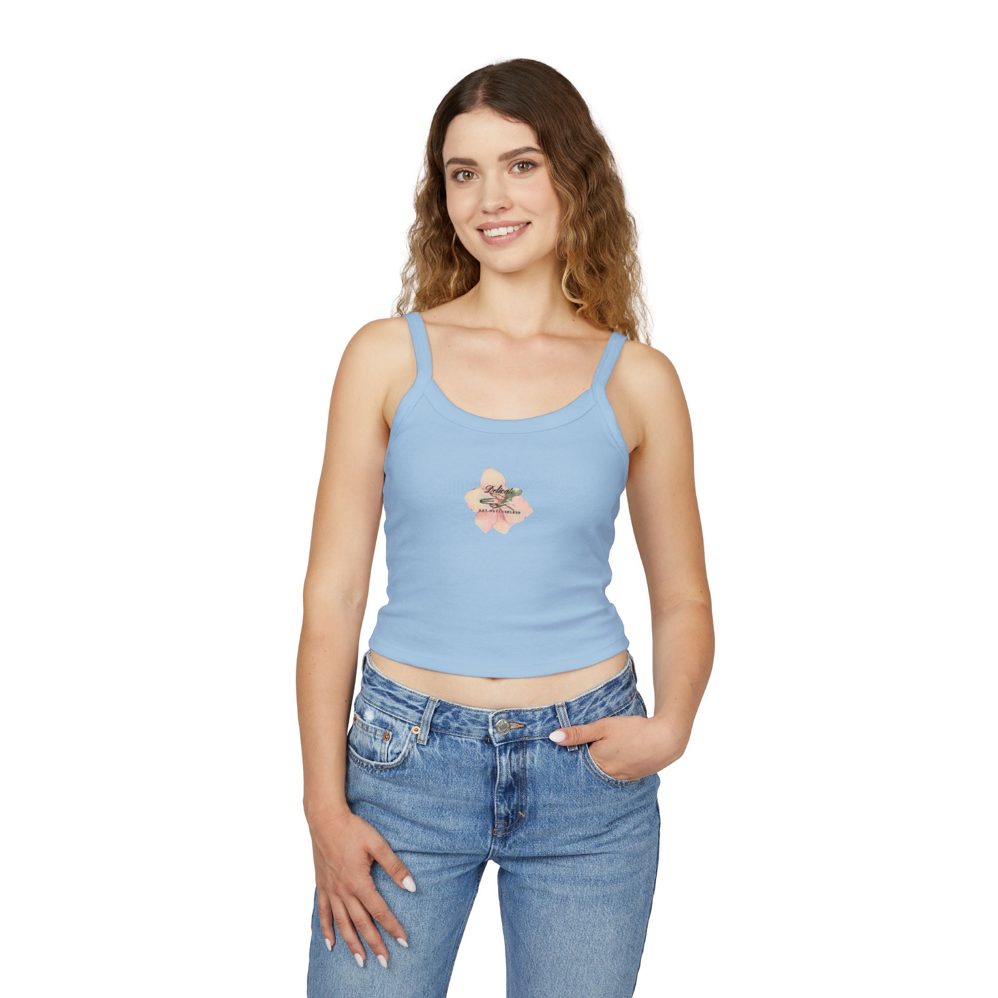 Delicate not Defenseless Women's Spaghetti Strap Tank Top