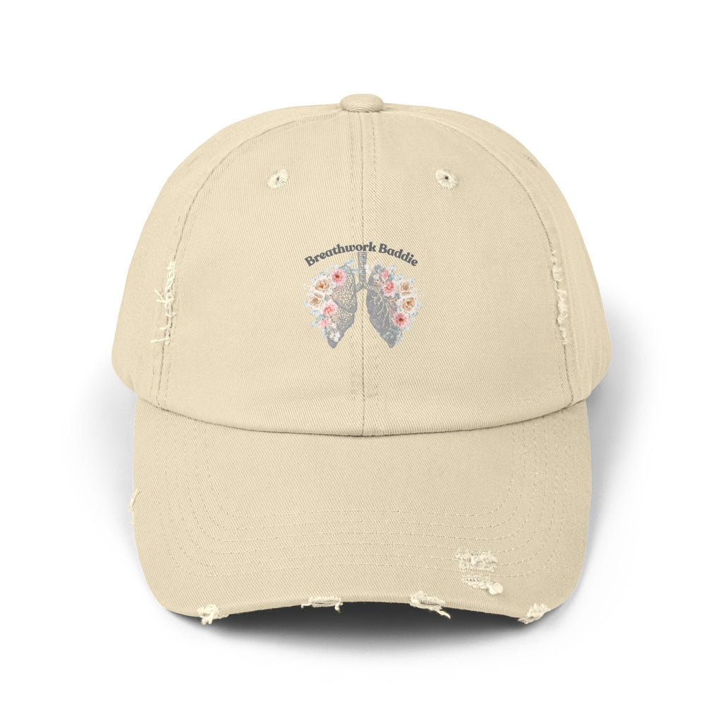 Breathwork Baddie Distressed Cap