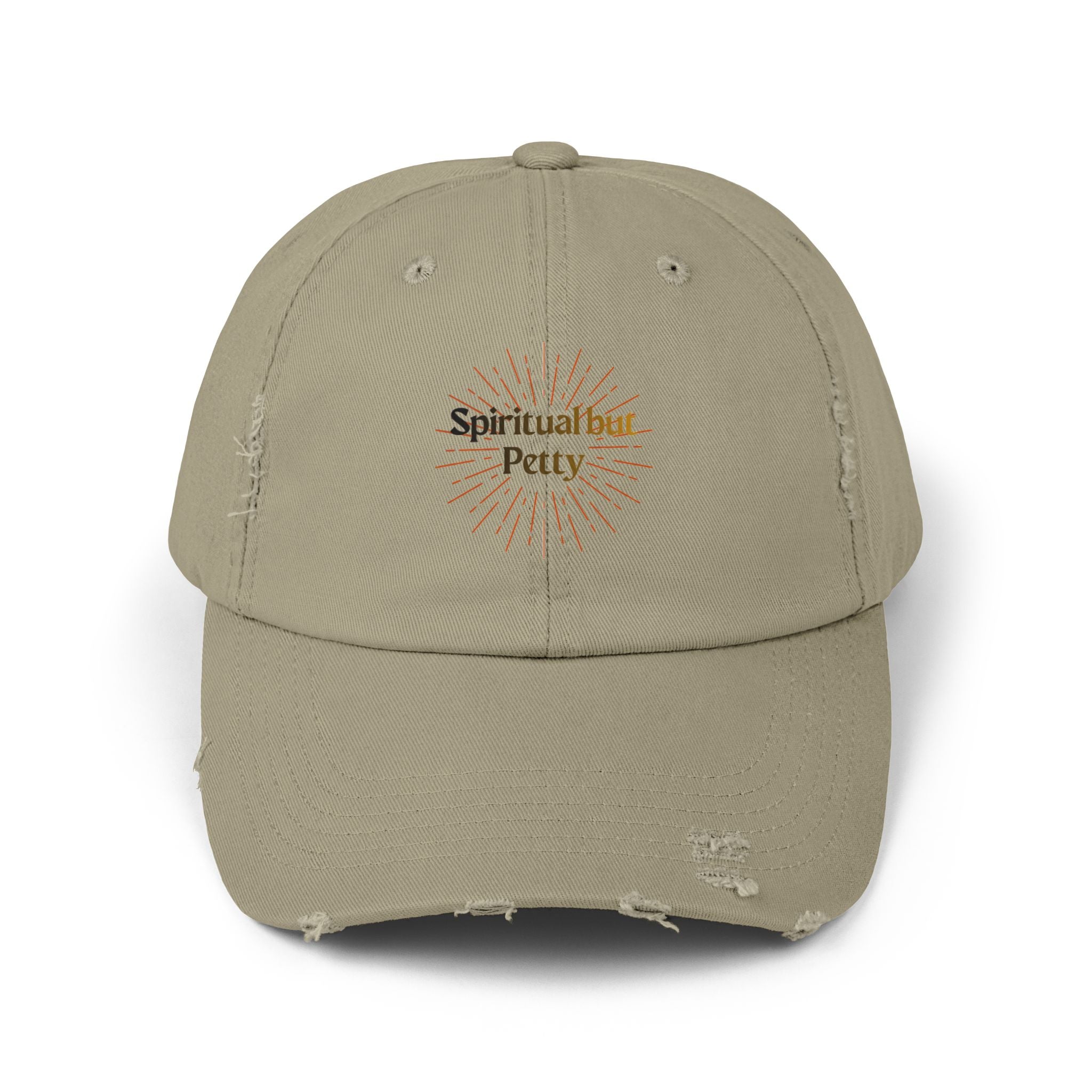 Spiritual but Petty Distressed Cap