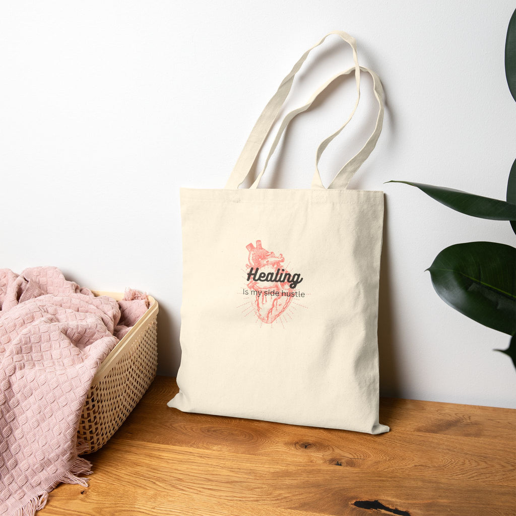 Healing is my Side Hustle Canvas Tote
