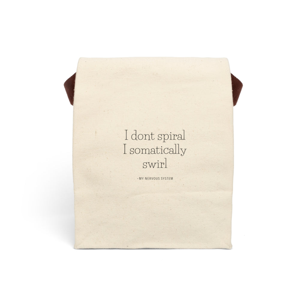 Somatically Swirl Canvas Lunch Bag