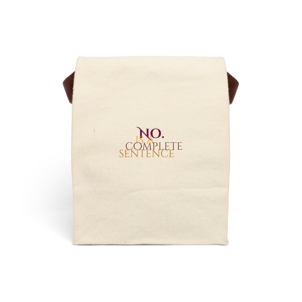 "No. Complete Sentence" Printed Insulated Tote with Strap