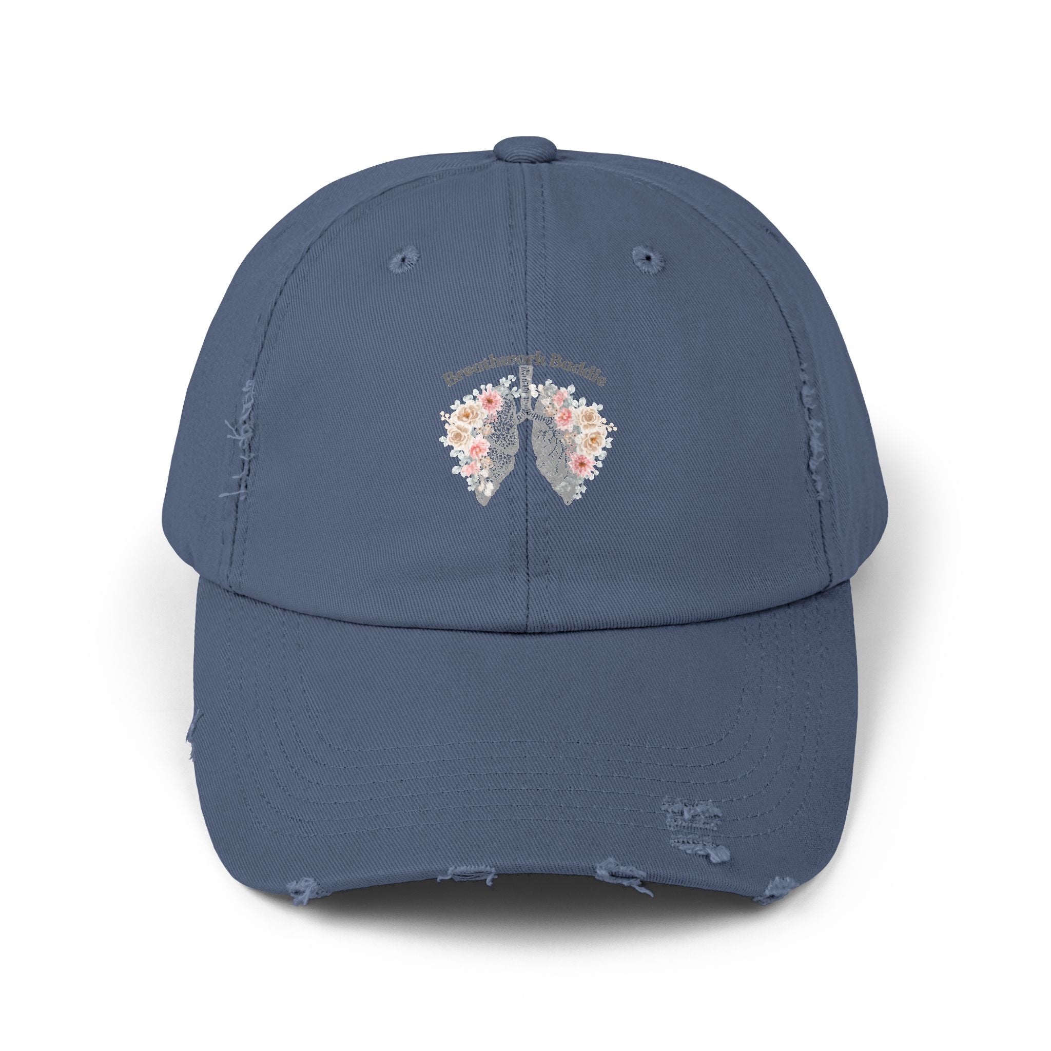 Breathwork Baddie Distressed Cap