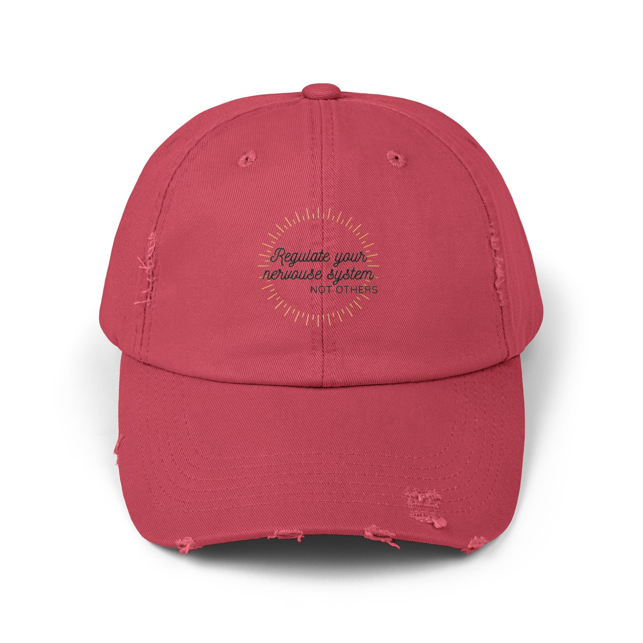 Regulate Your Nervous System Distressed Baseball Cap