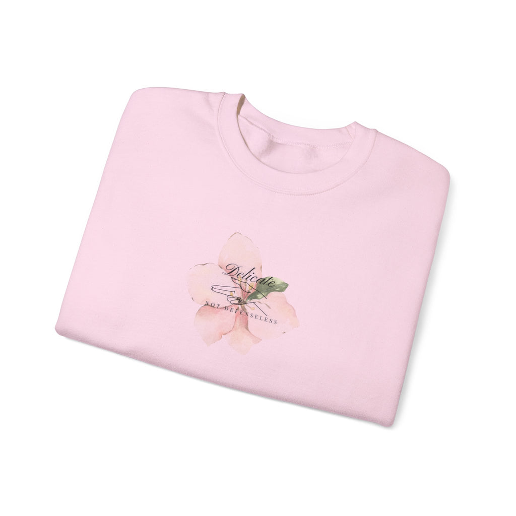 Delicate not Defenseless Crewneck Sweatshirt