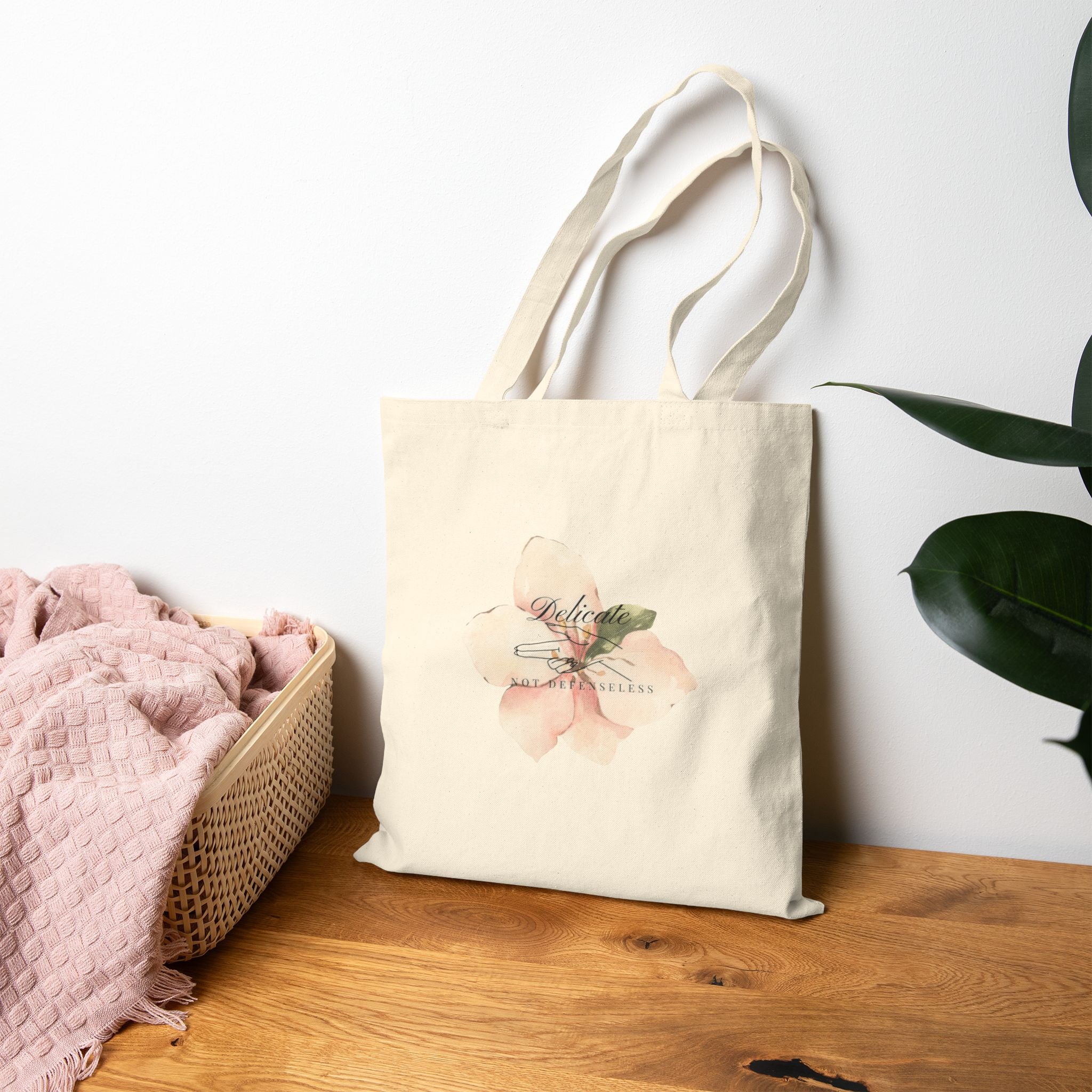 Delicate not defenseless Tote Bag