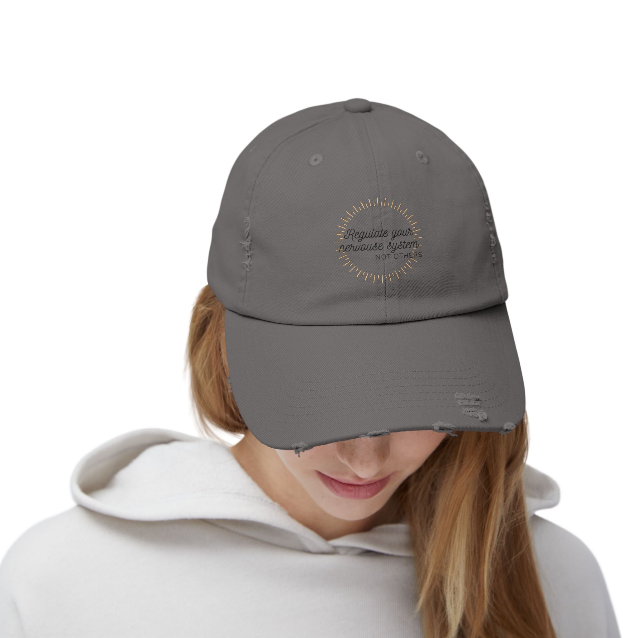 Regulate Your Nervous System Distressed Baseball Cap