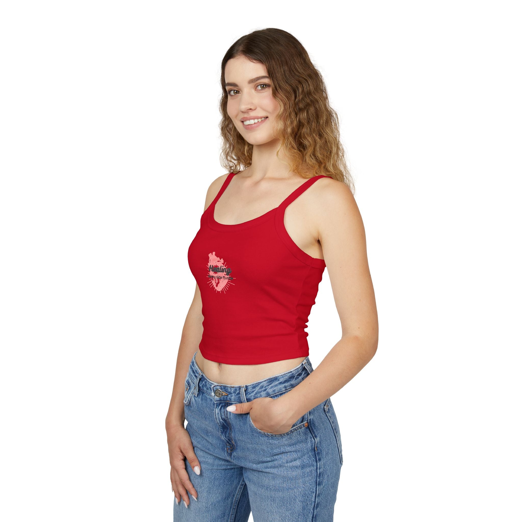 Healing is My Side Hustle Spaghetti Tank Top