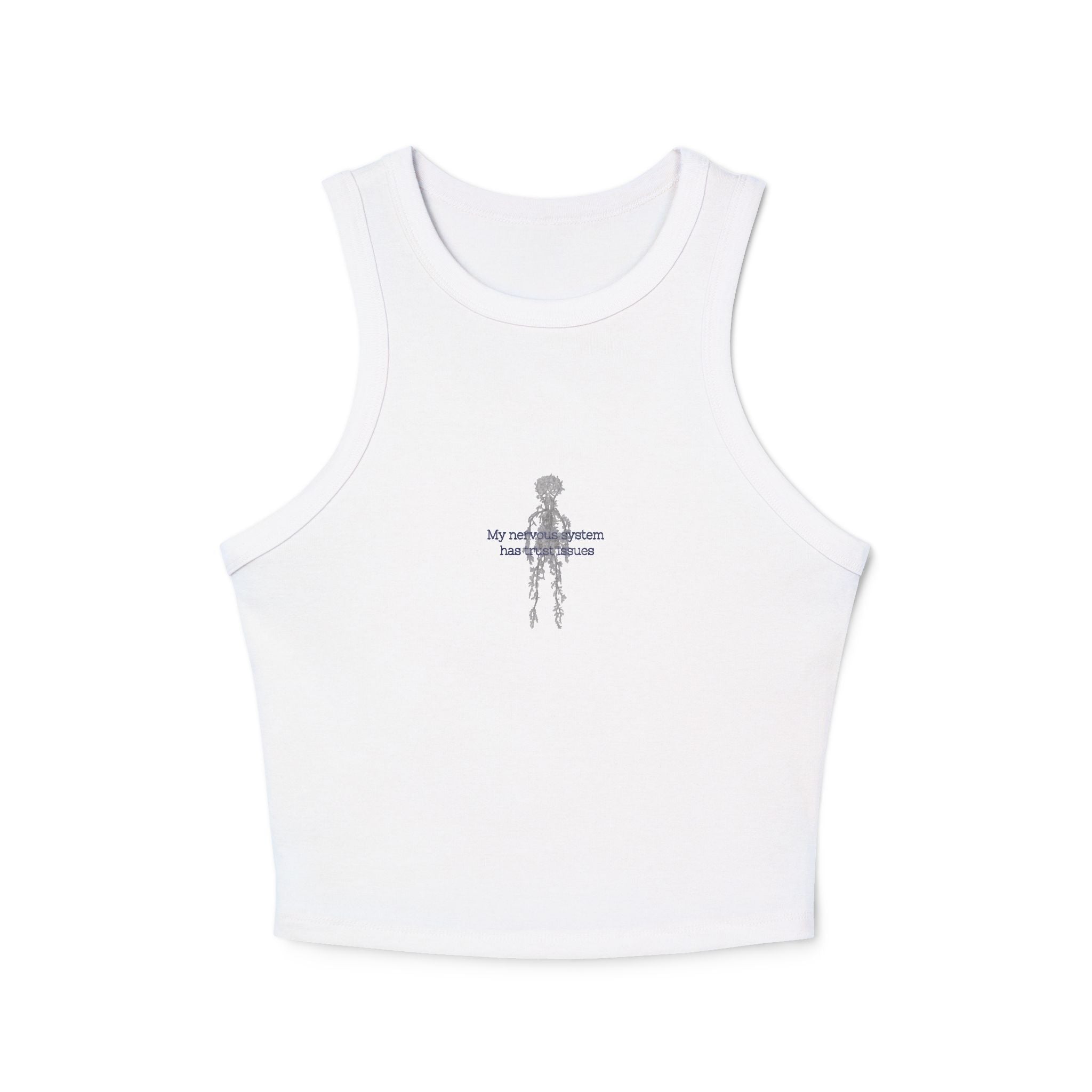 Trust Issues Ribbed Racer Tank Top