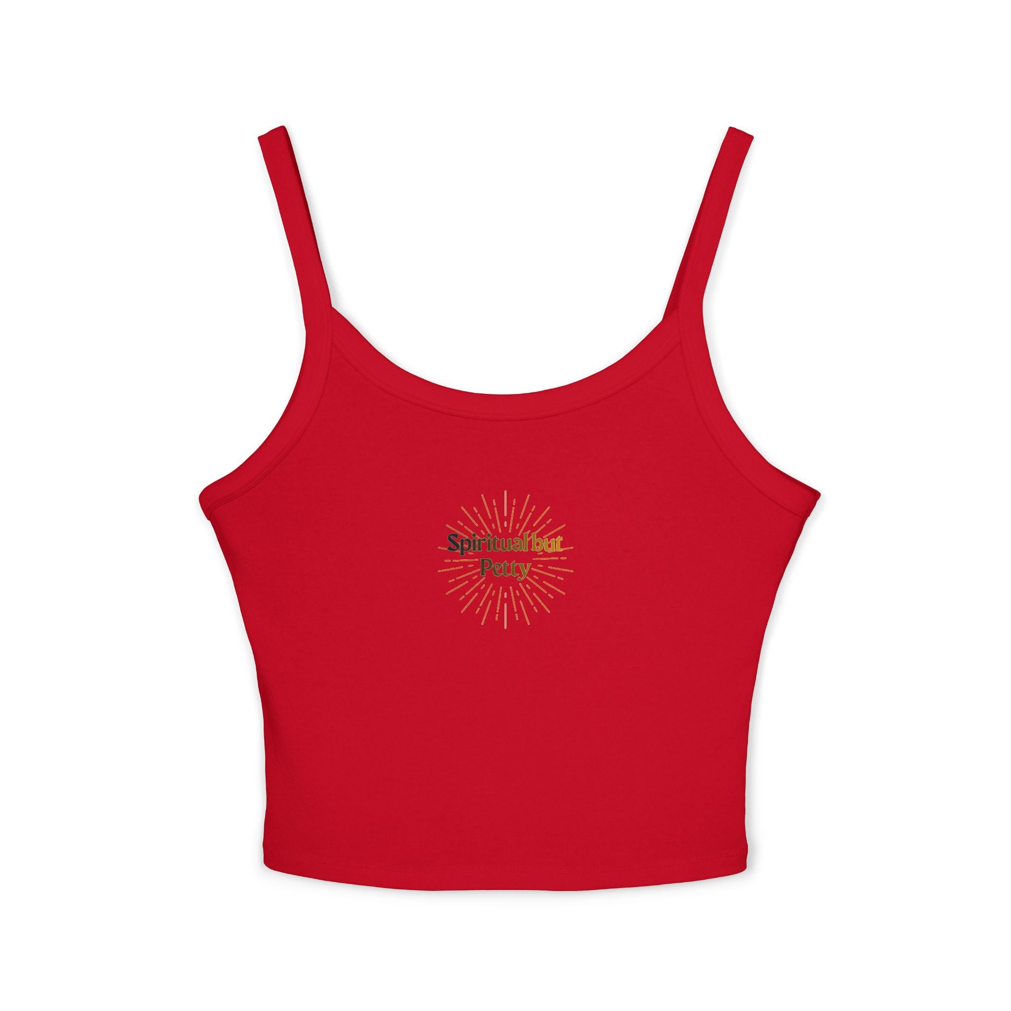 Spiritual but Petty Women's Spaghetti Strap Tank Top