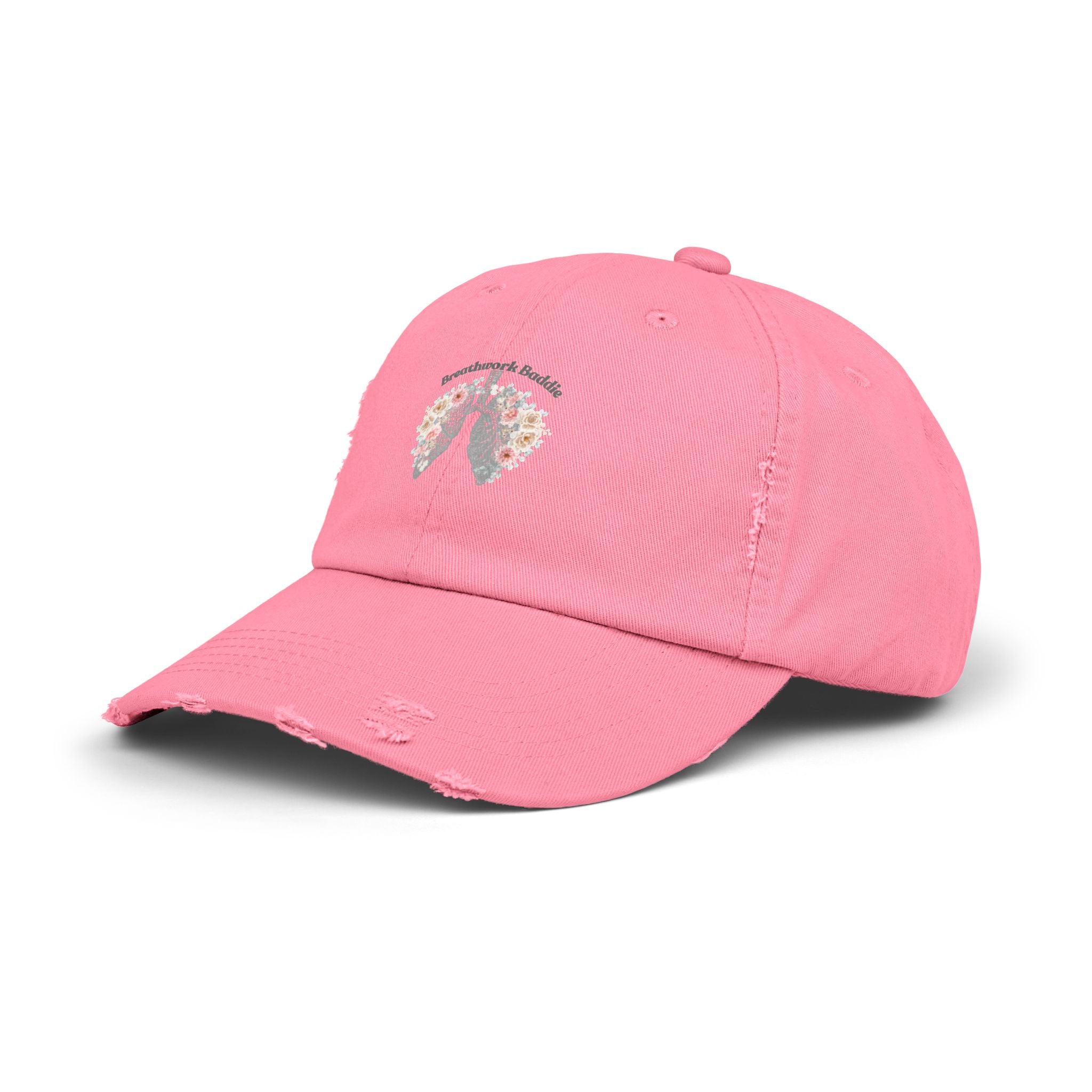 Breathwork Baddie Distressed Cap
