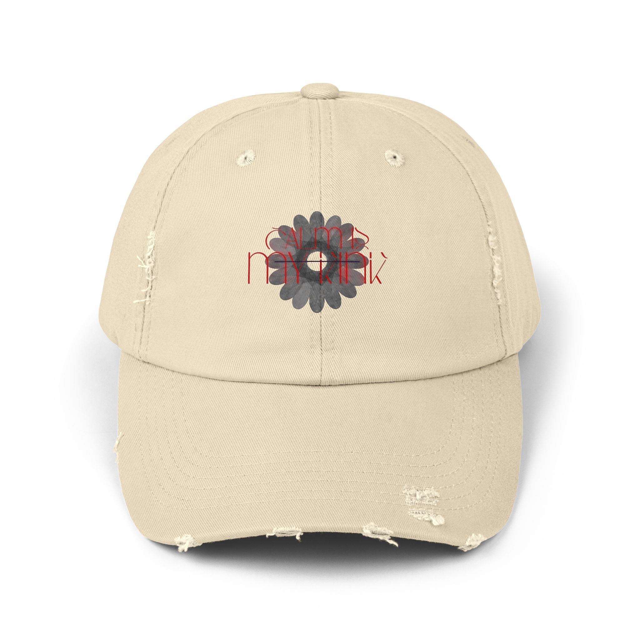 Calm is Distressed Daisy Cap