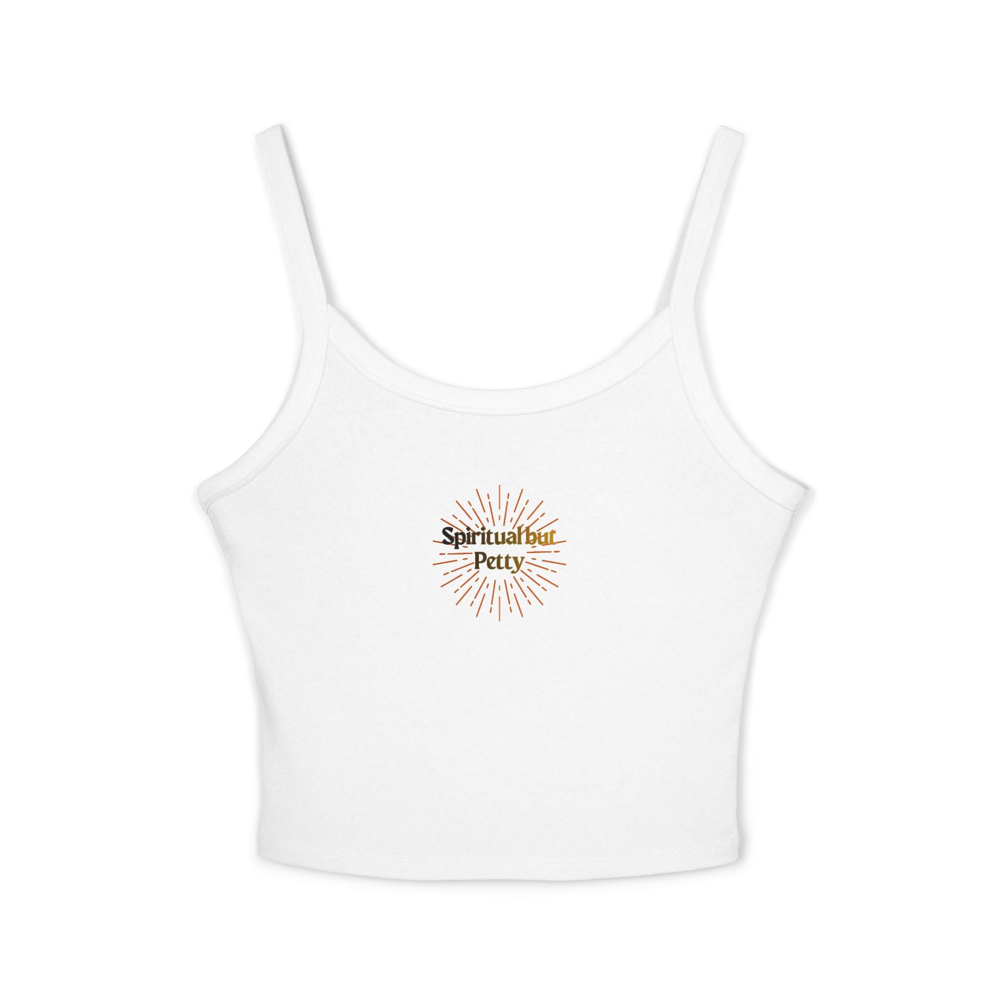 Spiritual but Petty Women's Spaghetti Strap Tank Top