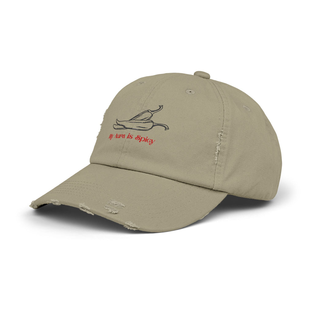My Aura is Spicy Distressed Baseball Cap