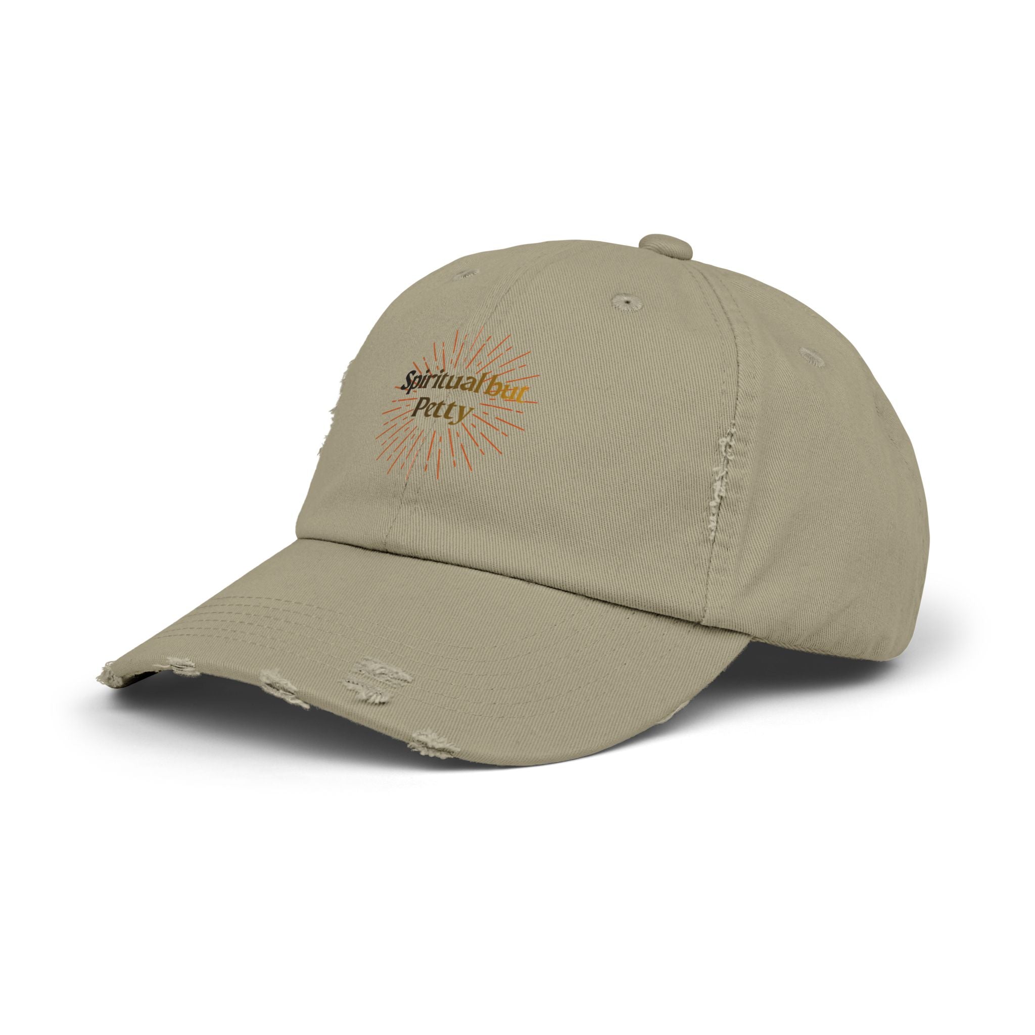 Spiritual but Petty Distressed Cap