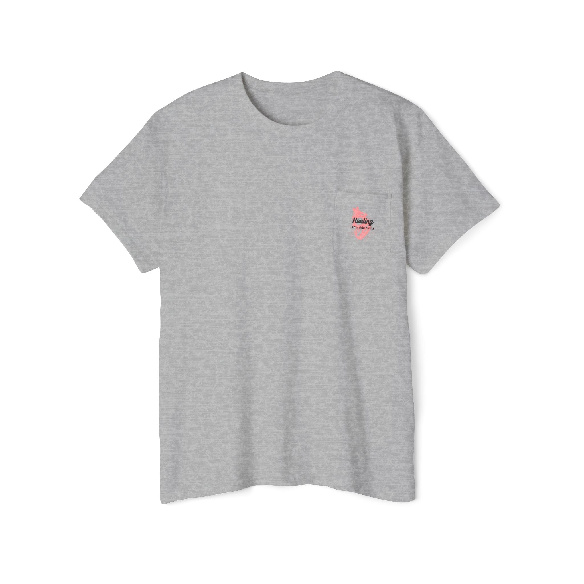 Healing is My Side Hustle Pocket Tee