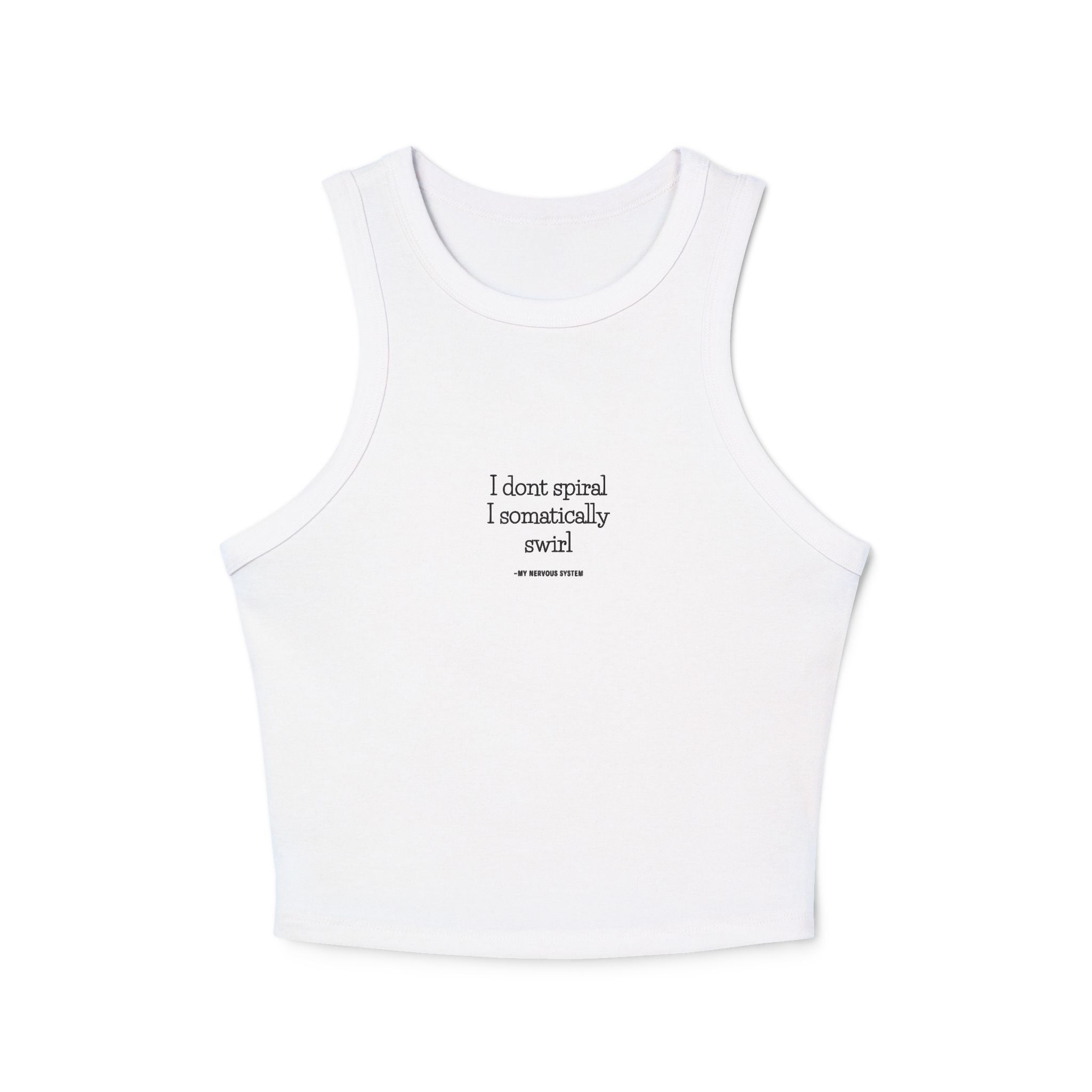 Somatically Swirl Ribbed Racer Tank