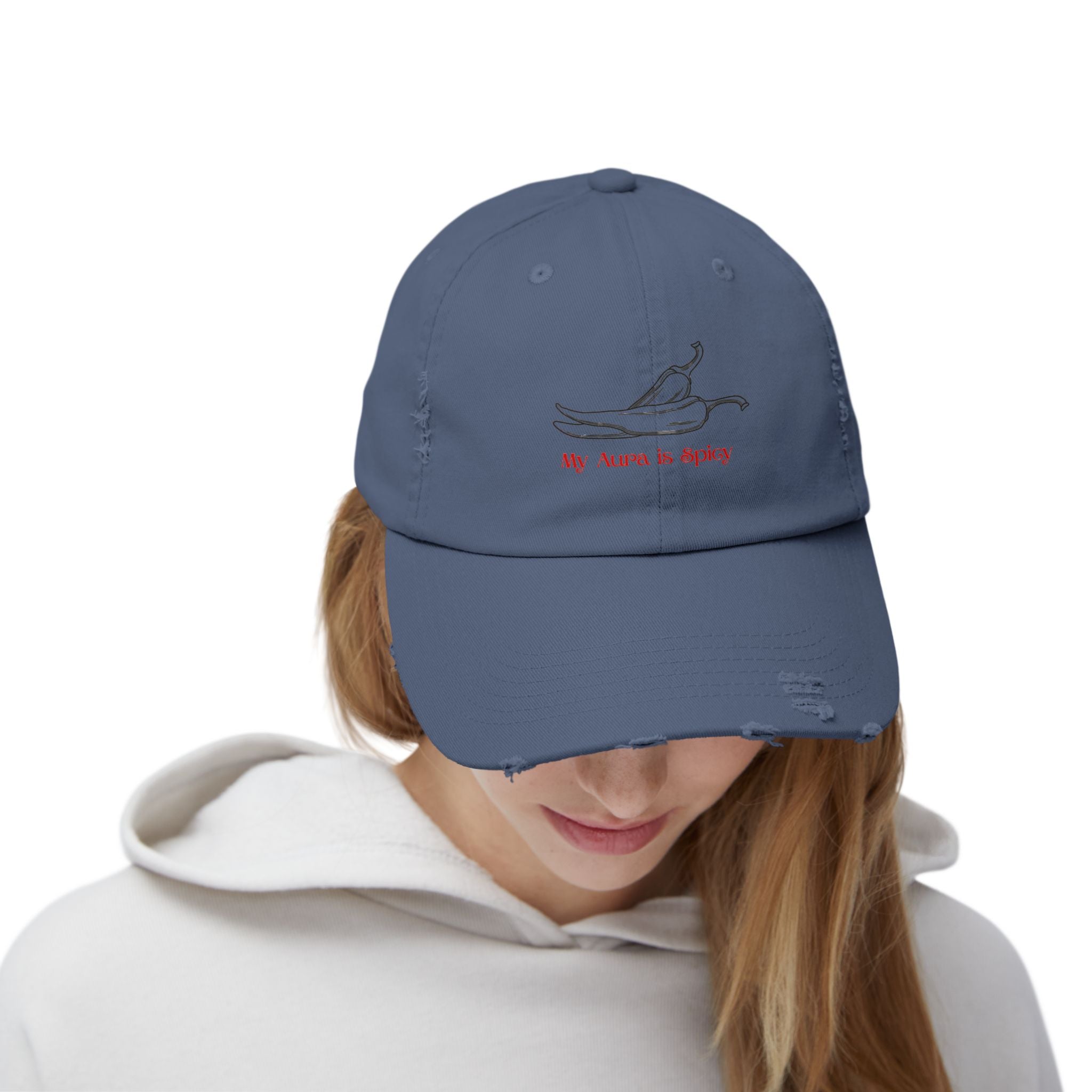 My Aura is Spicy Distressed Baseball Cap